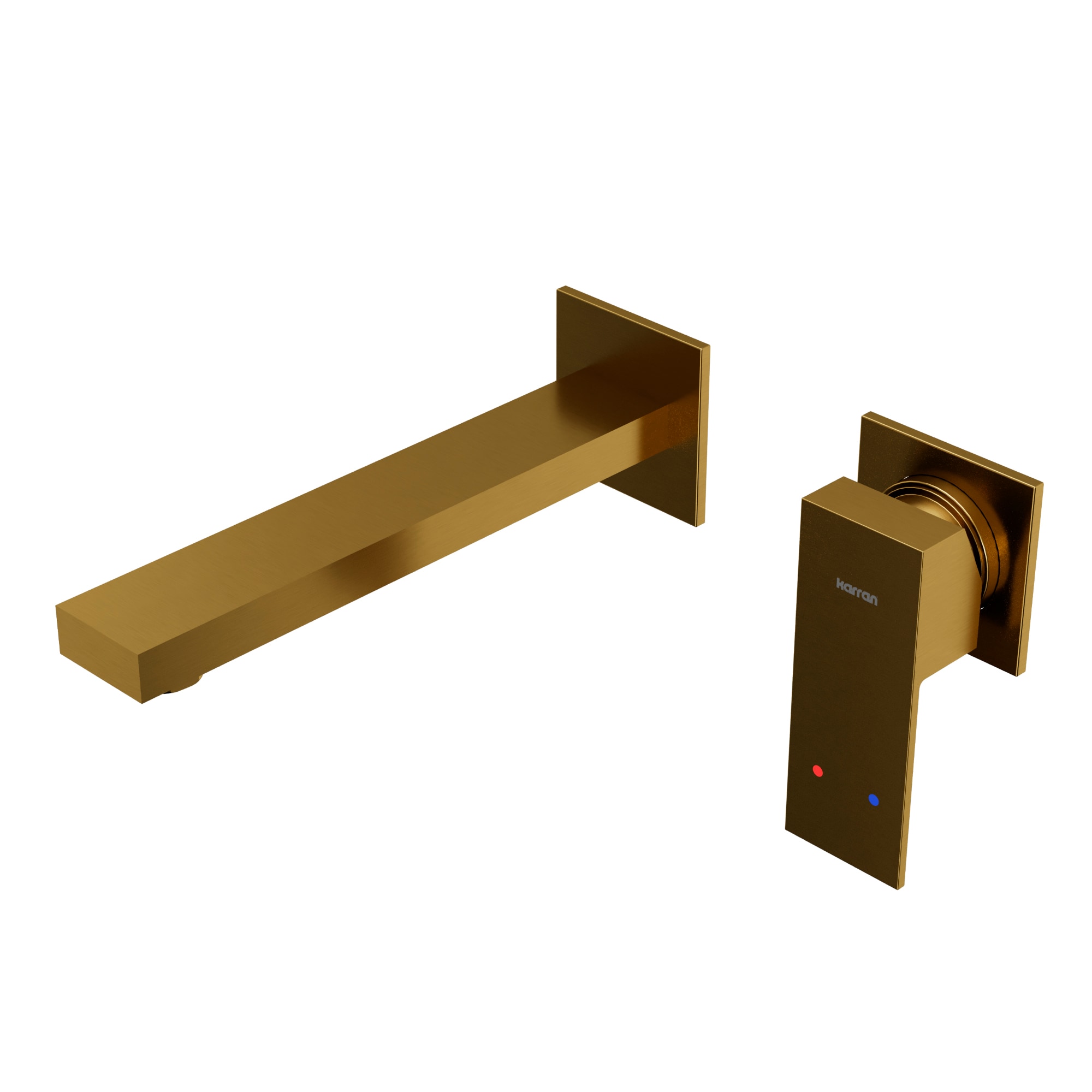 Karran KBF620G Alberton Gold Wall-mount 1-handle WaterSense Low-arc Residential Handle Bathroom Sink Faucet