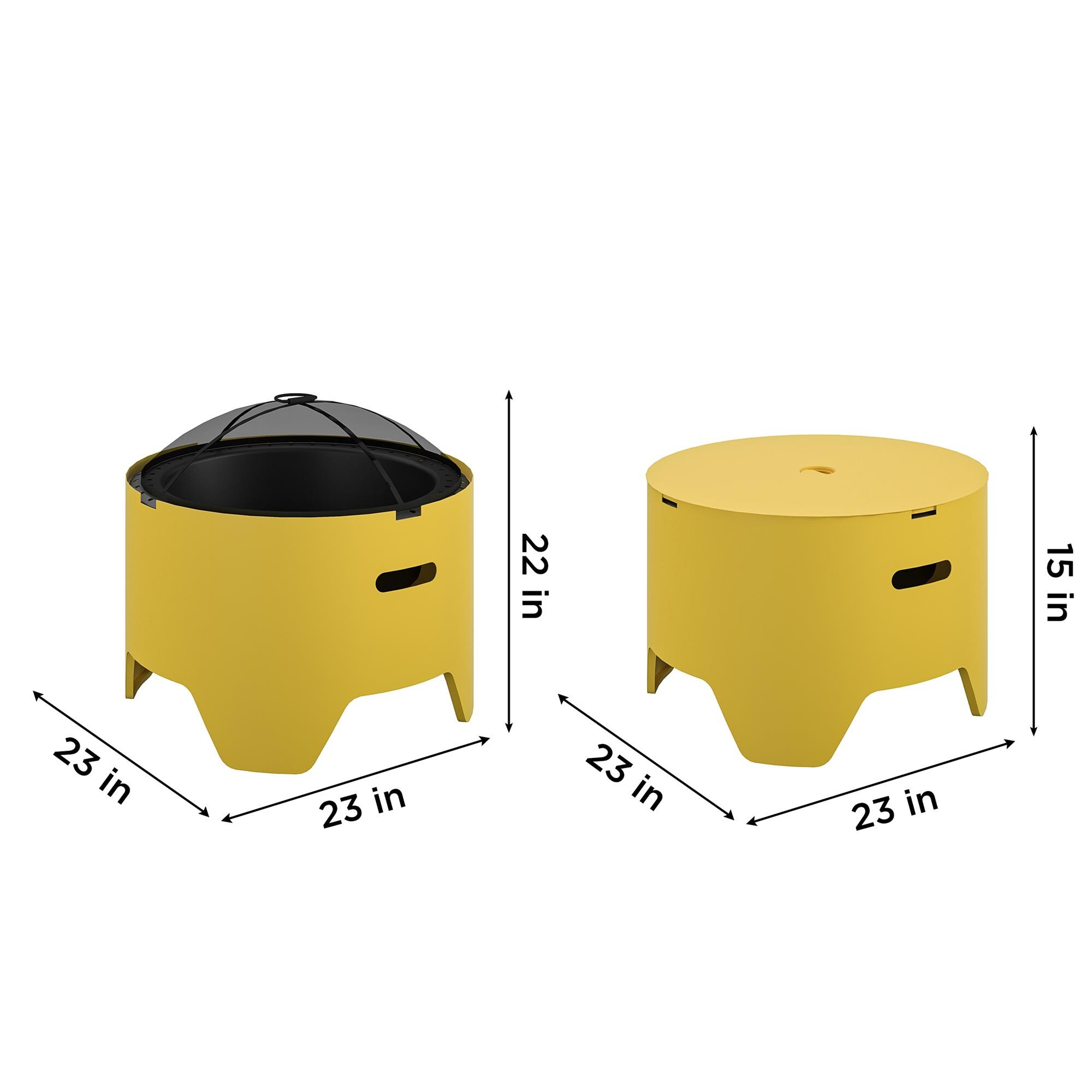 Cosco 87840YLW1E Outdoor-Woodburning-Firepits - View #5