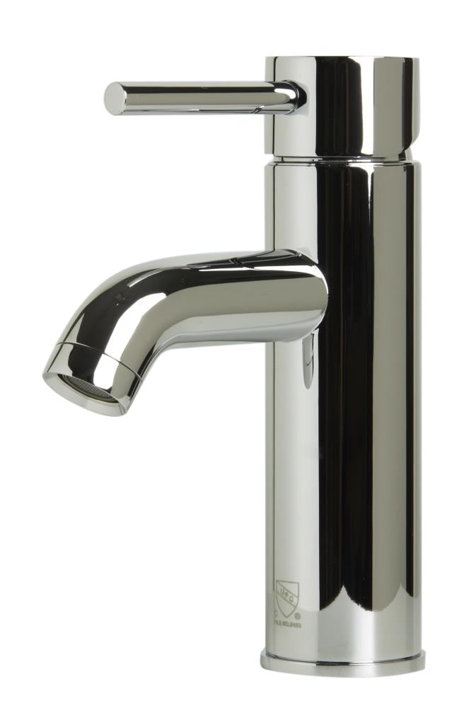ALFI AB1433-PC Polished Chrome Single hole 1-handle Low-arc Commercial/Residential Handle Bathroom Sink Faucet