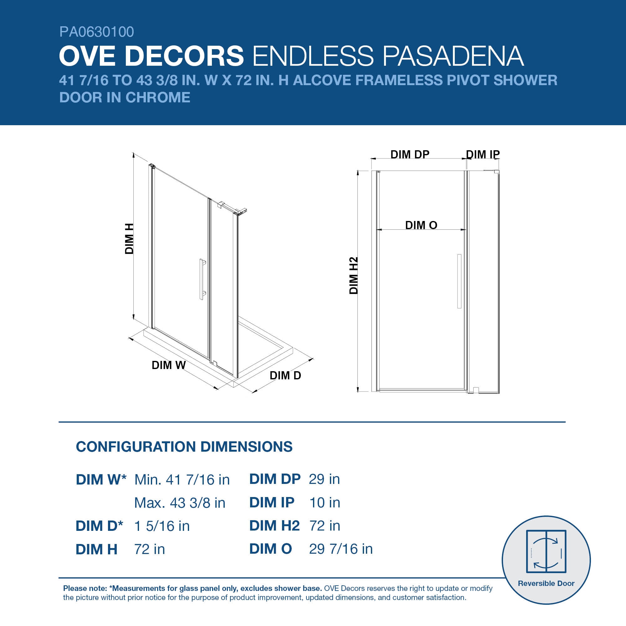 OVE Decors 828796051385 Shower-Doors - View #16