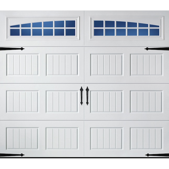 Insulated White Single Garage Door, How Much Is A Carriage Style Garage Door