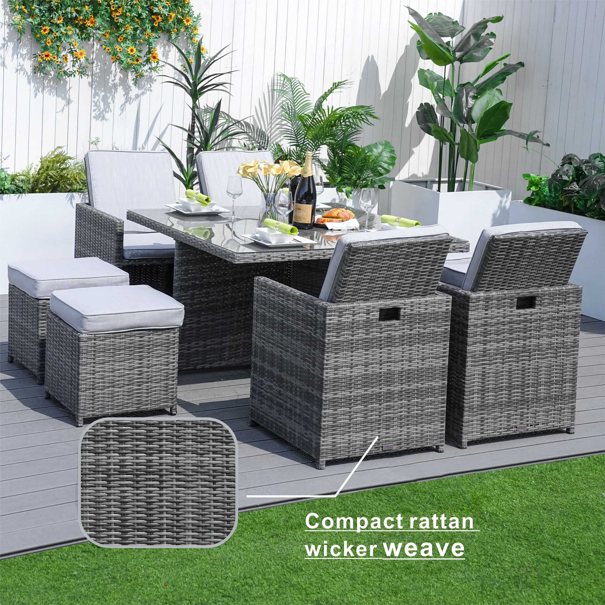 Moda Furnishings MOD-3233B-G Patio-Dining-Sets - View #5