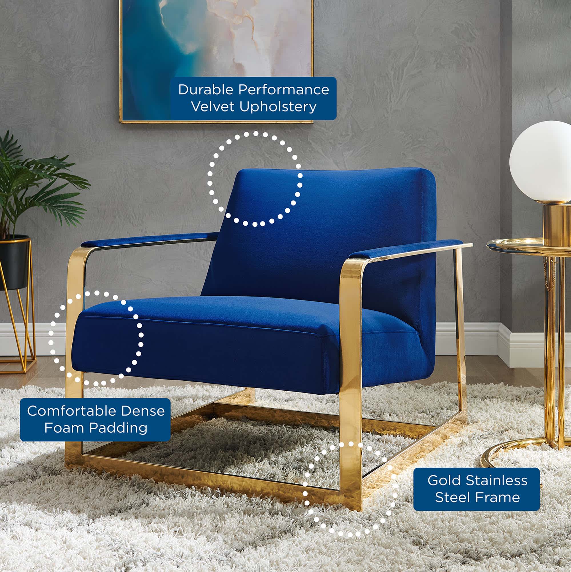 Modway EEI-4219-GLD-NAV chairs - View #3