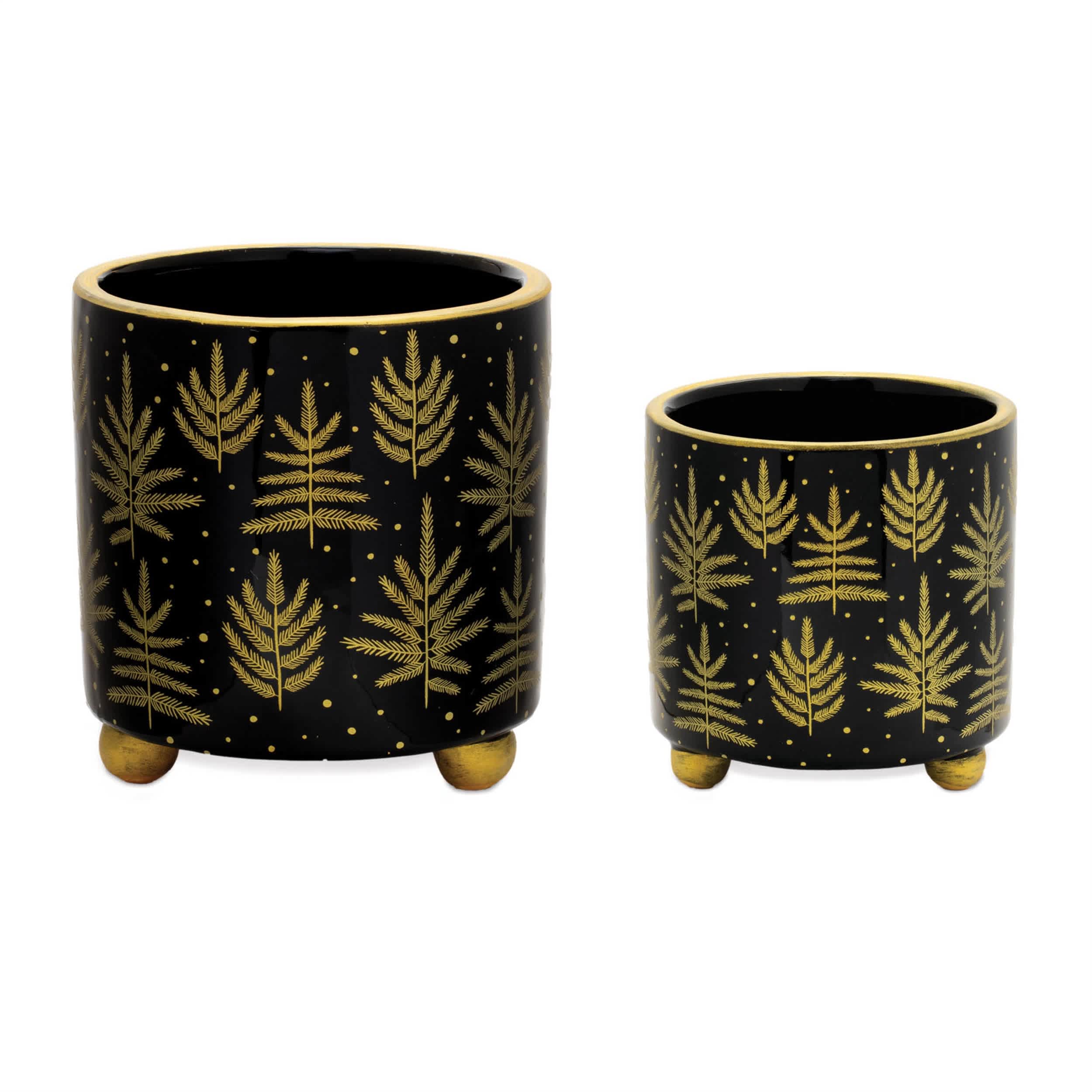 Melrose International 95215DS Container (Set of 2) 4D x 4.25H 5D x 5.5H Dolomite