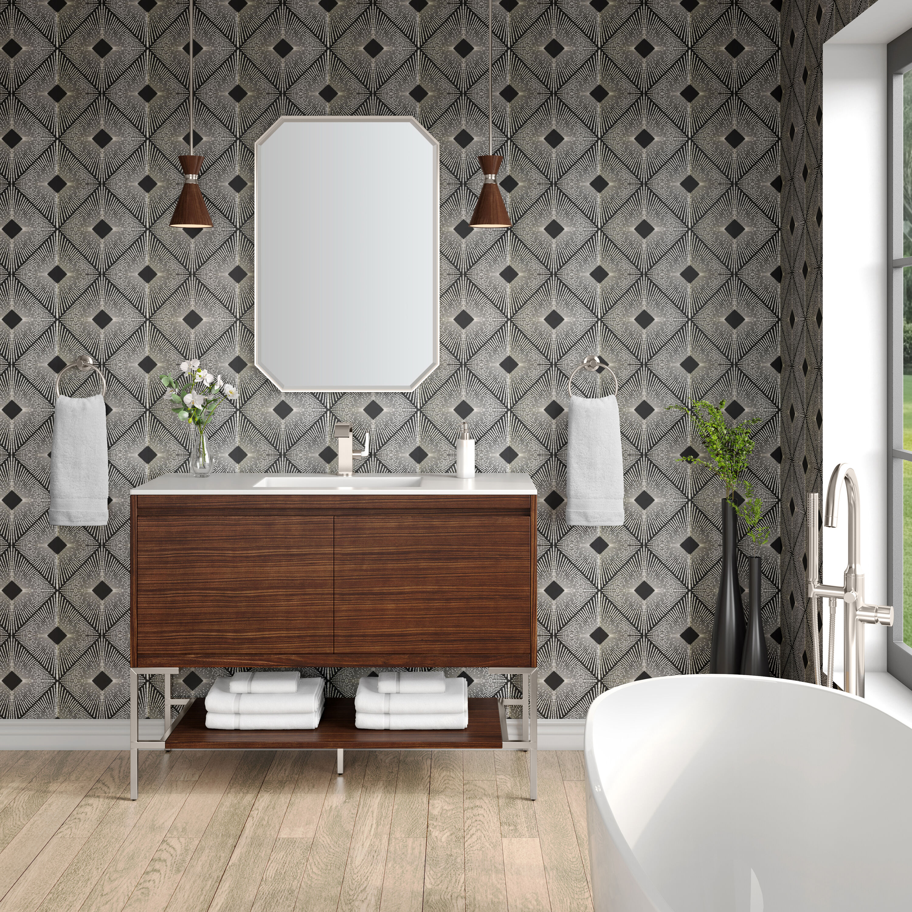 James Martin Vanities 805-V47.3-W-BN-GW Bath-Vanity-Combo - View #2