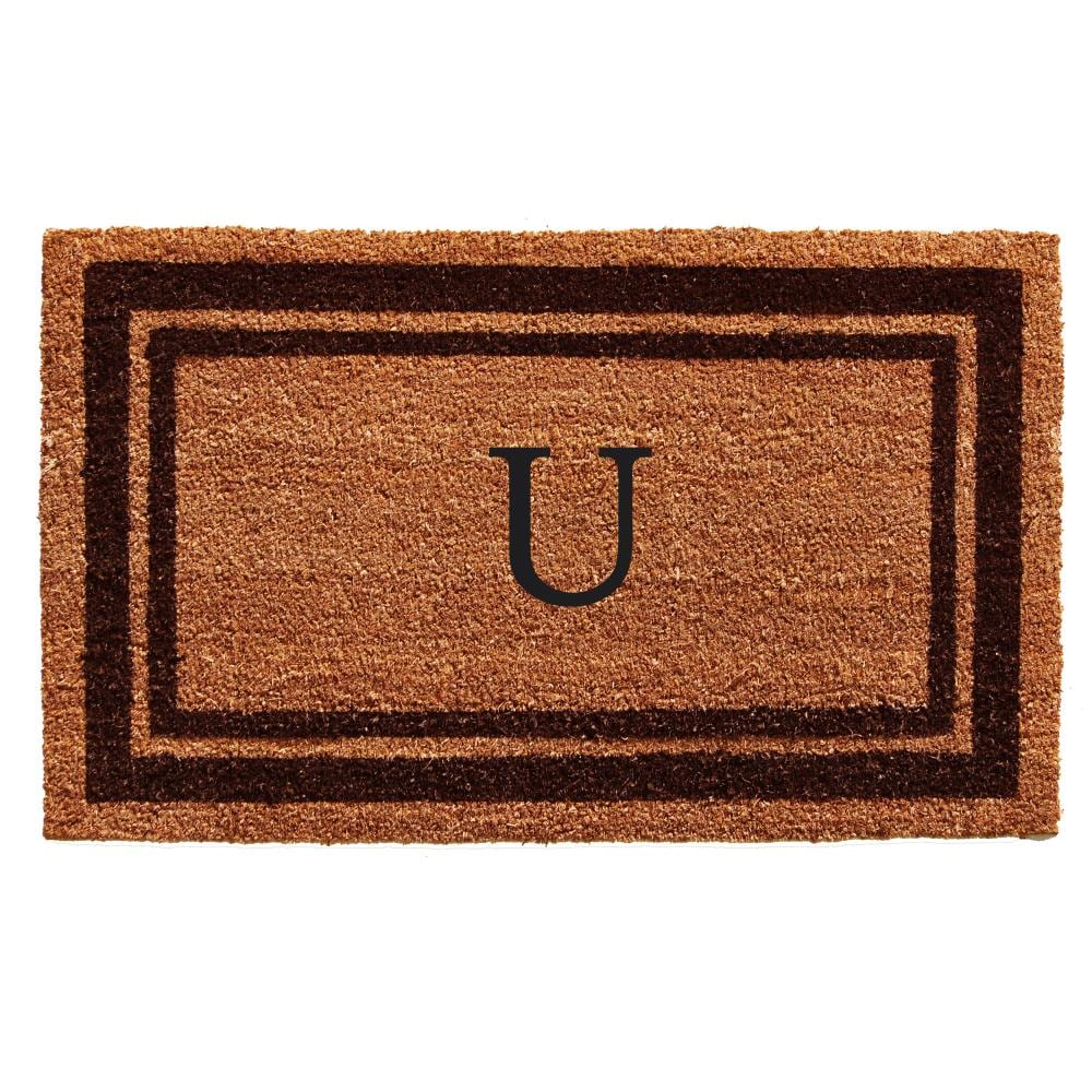 Callowaymills 152981830U 2-ft x 3-ft Natural/Brown Coir/Vinyl Rectangular Indoor or outdoor Decorative Door mat
