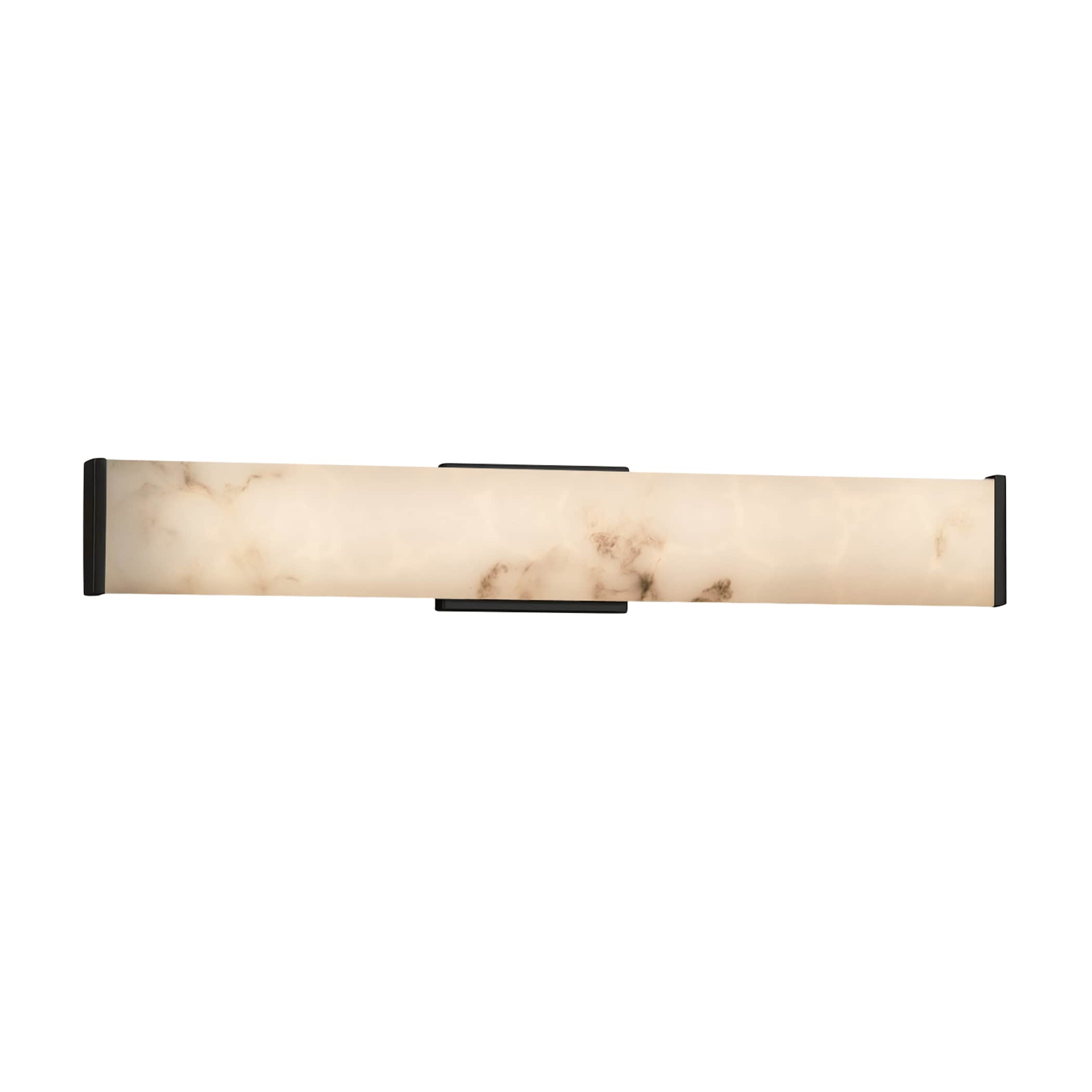 Justice Design Group FAL-8605-MBLK LumenAria 28.5-in 1-Light Matte Black LED Transitional Vanity Light