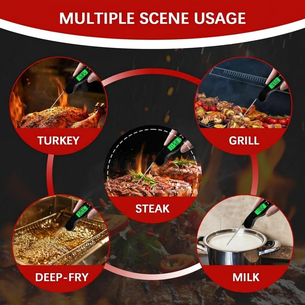 Adrinfly L05AD10074 Grill-Temperature-Gauges - View #4