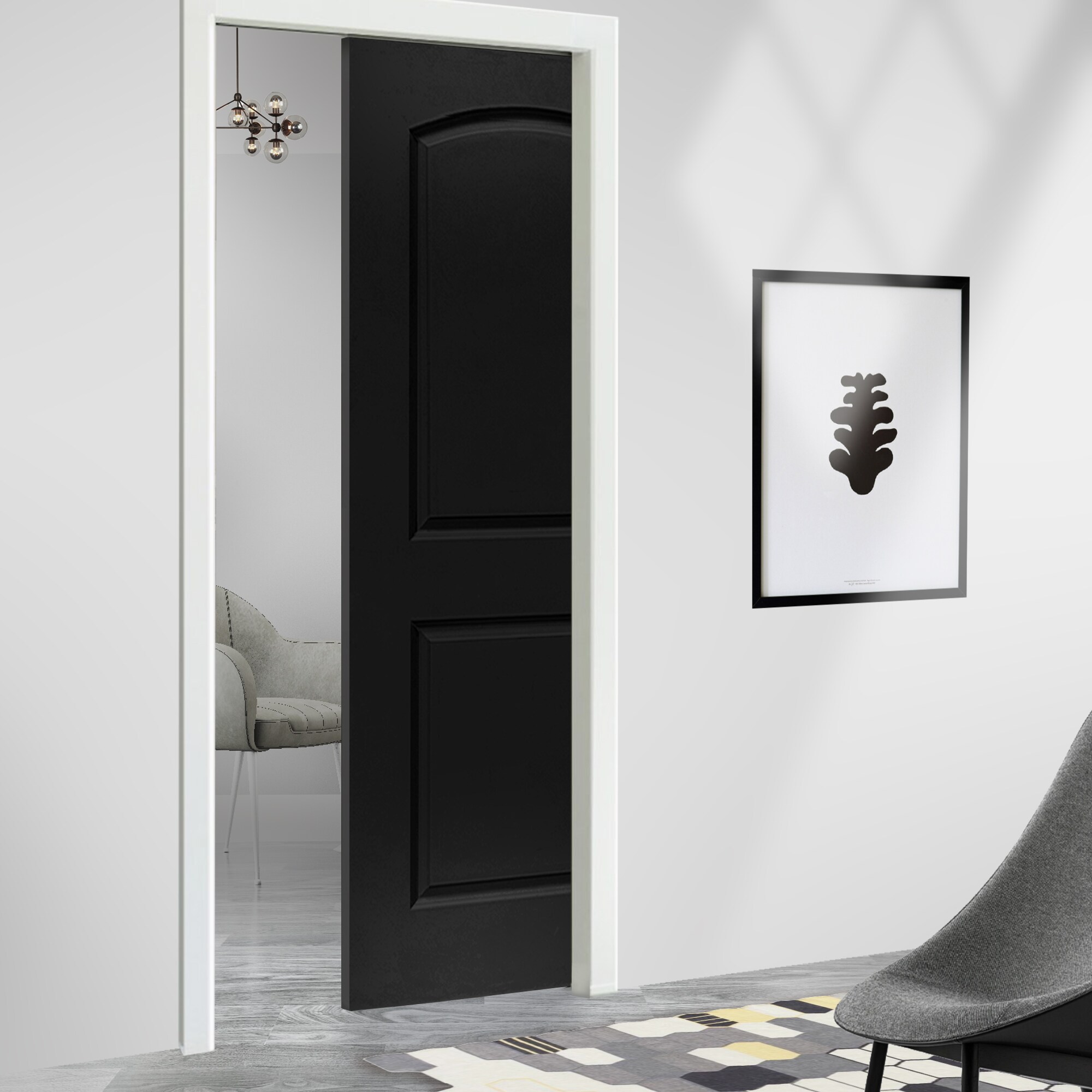 CALHOME PK-5PANEL-RS-30D Barn-Doors - View #2