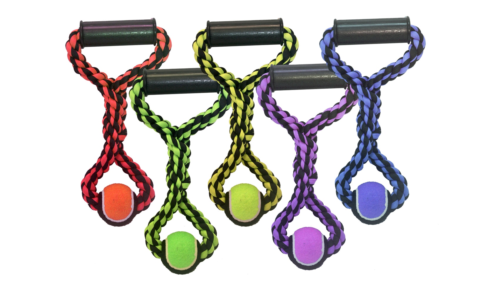 Multipet 29514 Rope Tug w/ Tennis Ball