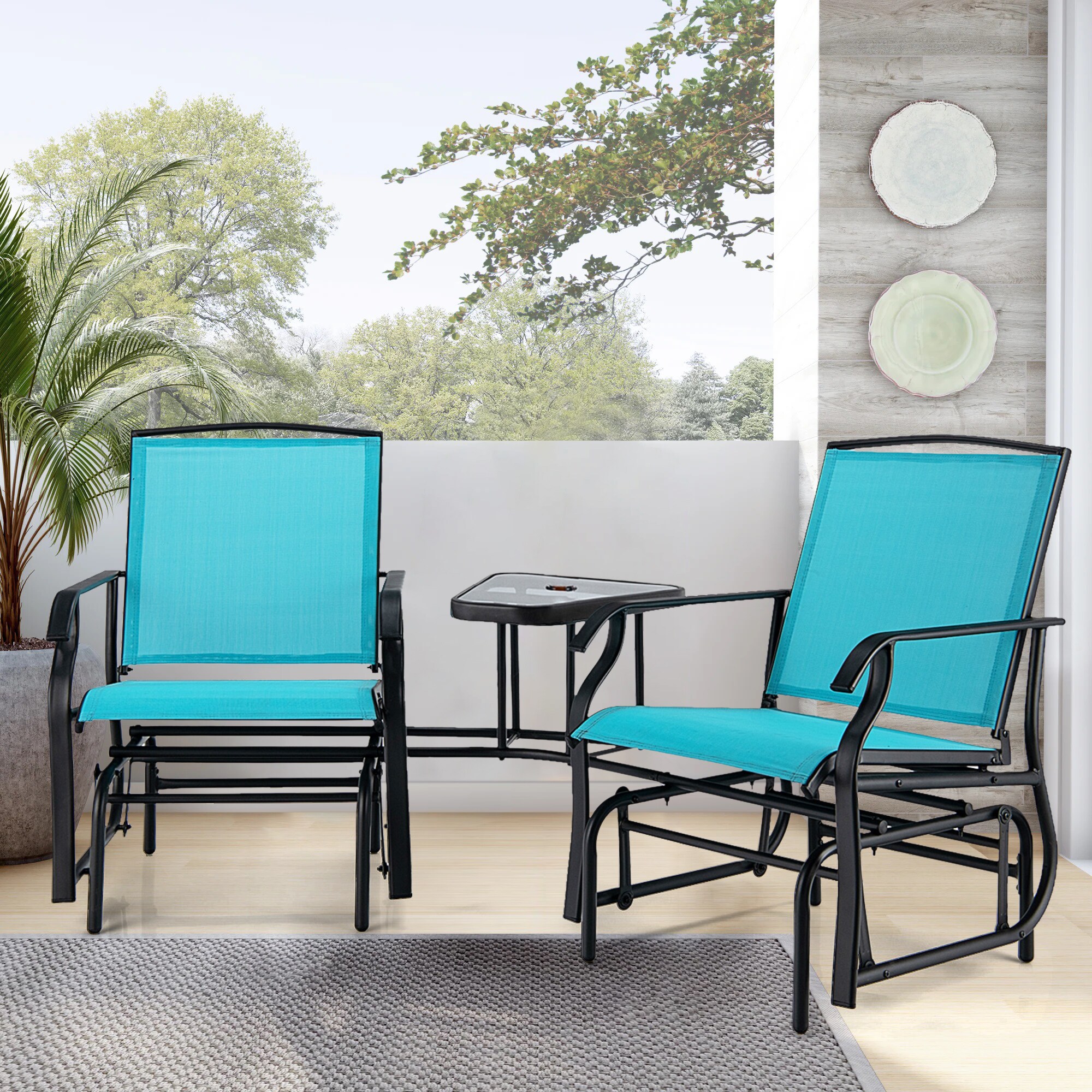 WELLFOR TDJ10188TU Patio-Conversation-Sets - View #3