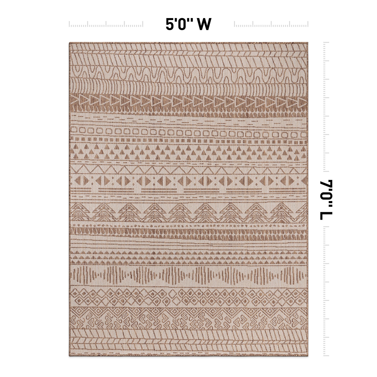 World Rug Gallery 122BROWN5X7 rugs - View #3