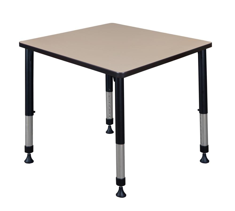 Regency TB3030BEAPBK Classroom Tables Off-white 4-Person Training Table (30-in W x 34-in H)