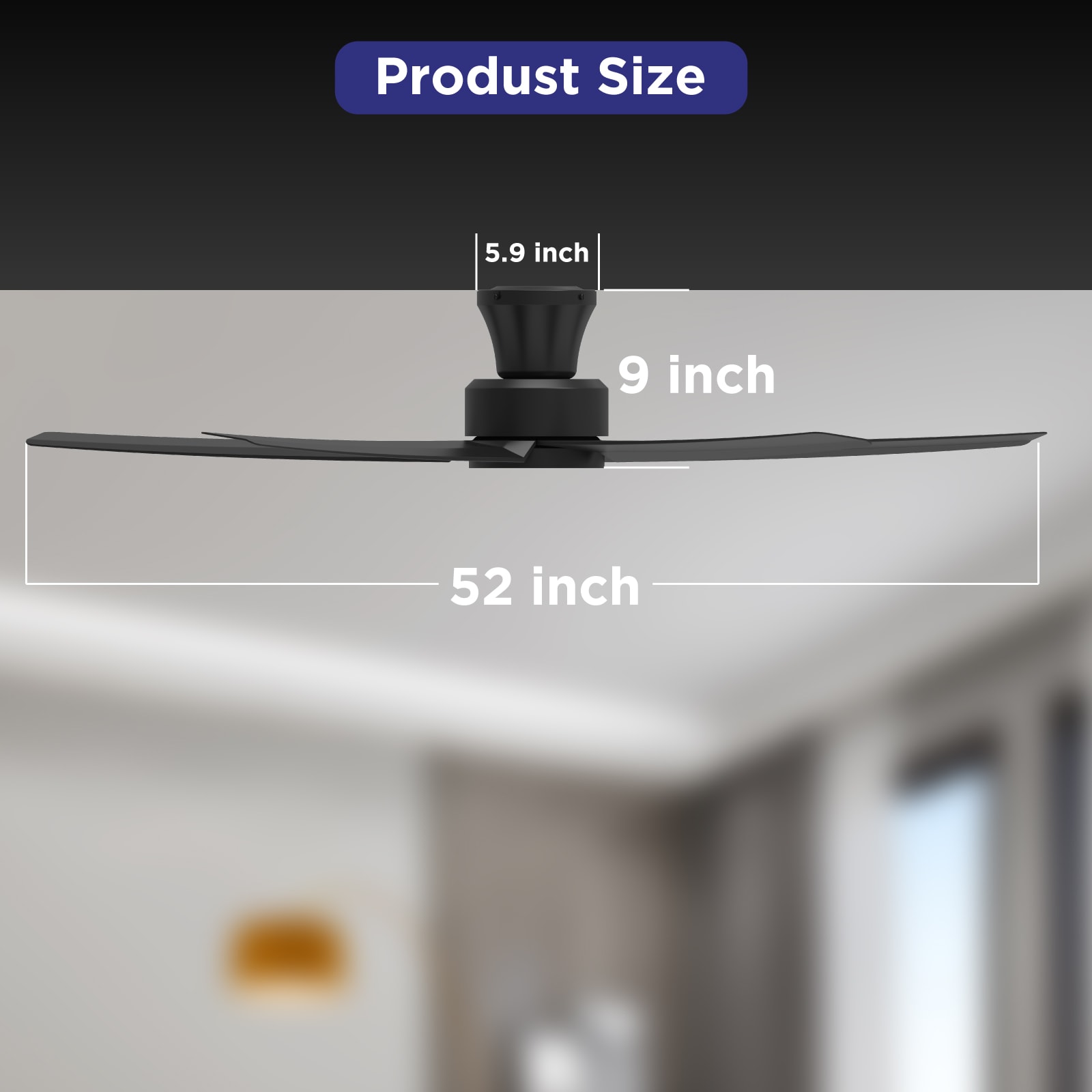 TALOYA TLY-WF-BK-X52 Ceiling-Fans - View #4