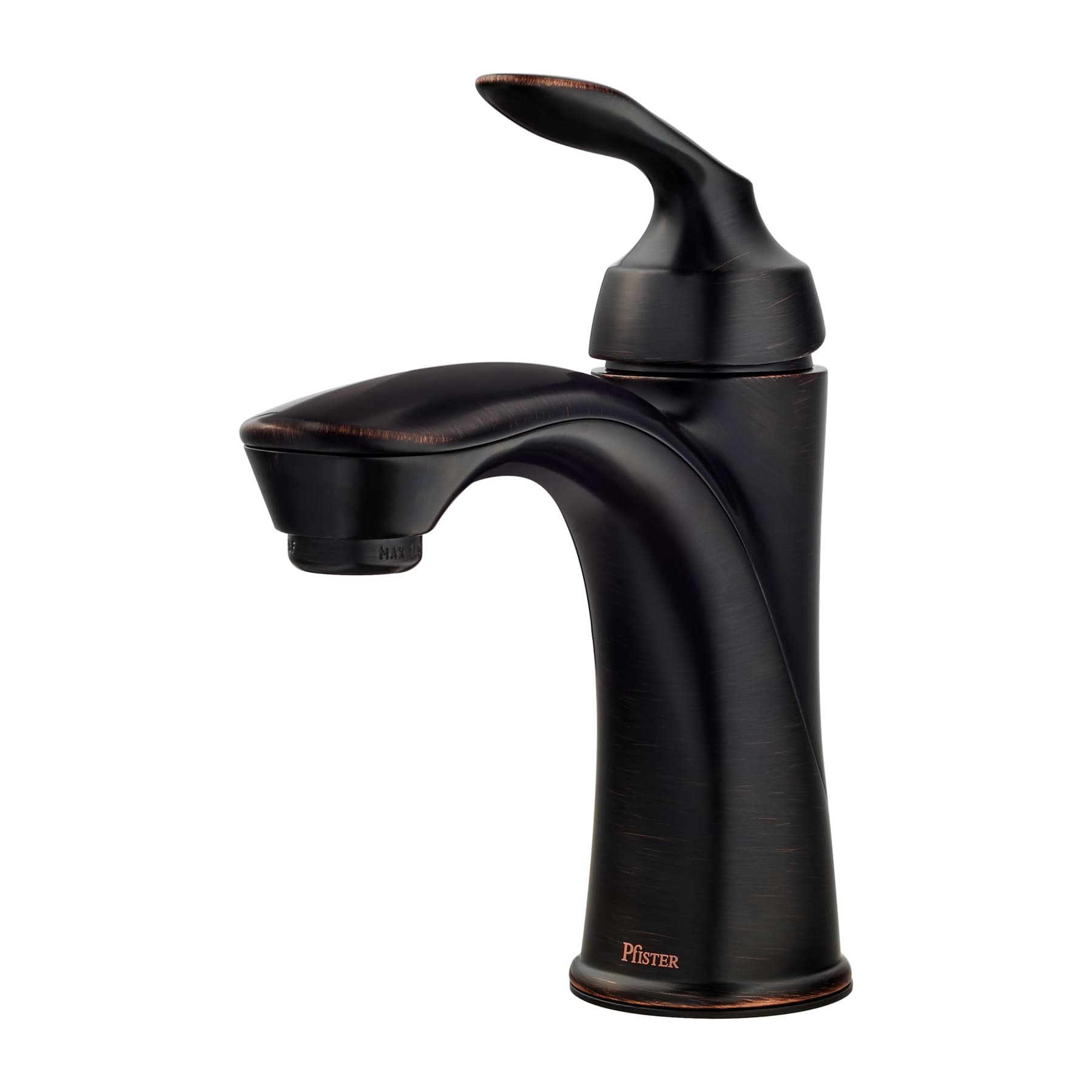 Pfister LG42-CB1Y Avalon Tuscan Bronze Single hole 1-handle WaterSense Mid-arc Residential Handle Bathroom Sink Faucet with Drain