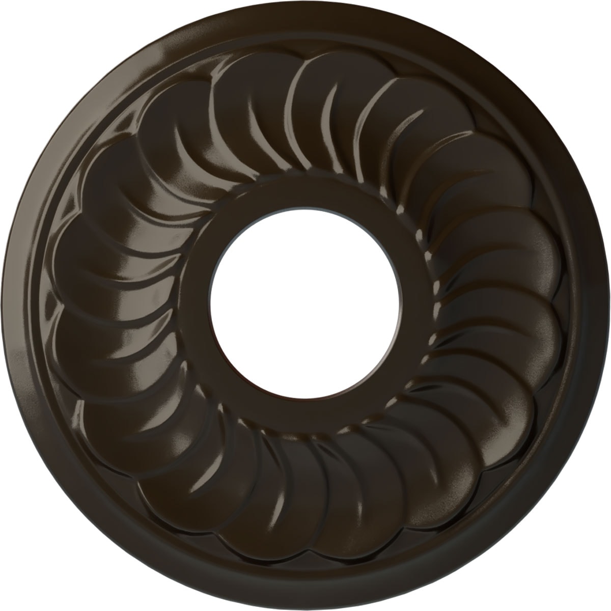 Ekena Millwork CM11BLSHF Blackthorn 11.75-in W x 11.75-in L Painted Stone Hearth Polyurethane Whole Ceiling Medallion