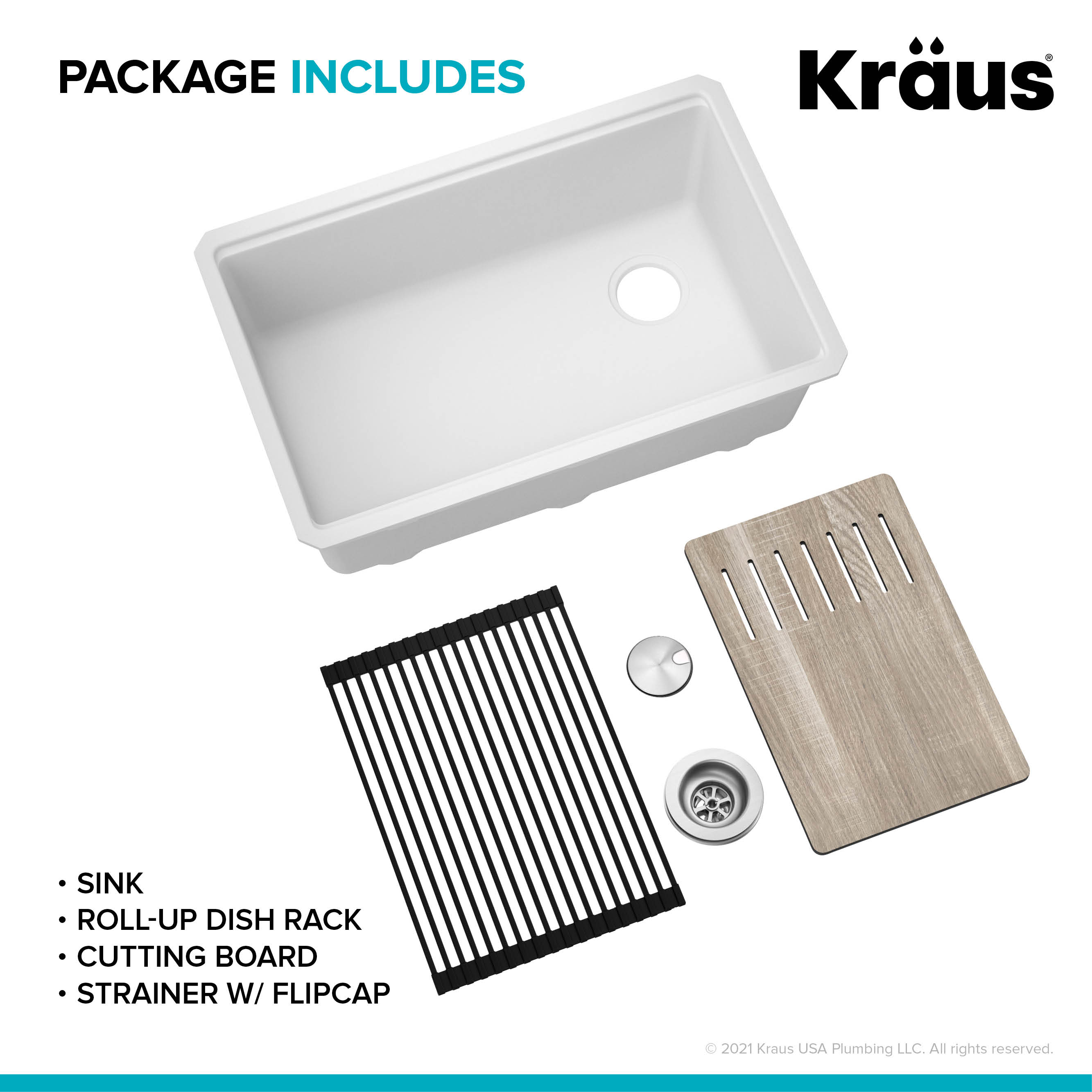 Kraus KGUW1-30WH Kitchen-Sinks - View #19