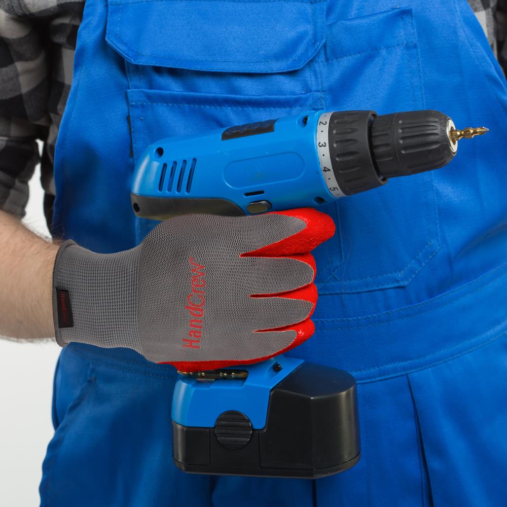 Latex-Dipped Work Gloves, Medium