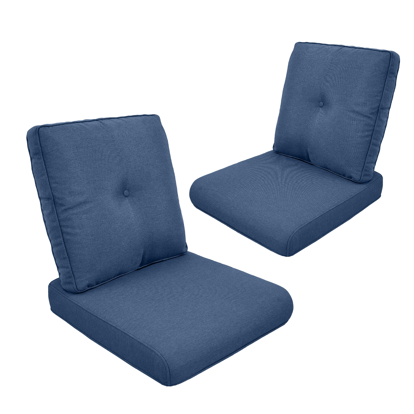  PAZBD006-1AA 24-in x 22-in 4 -Piece Navy Deep seat patio chair cushion