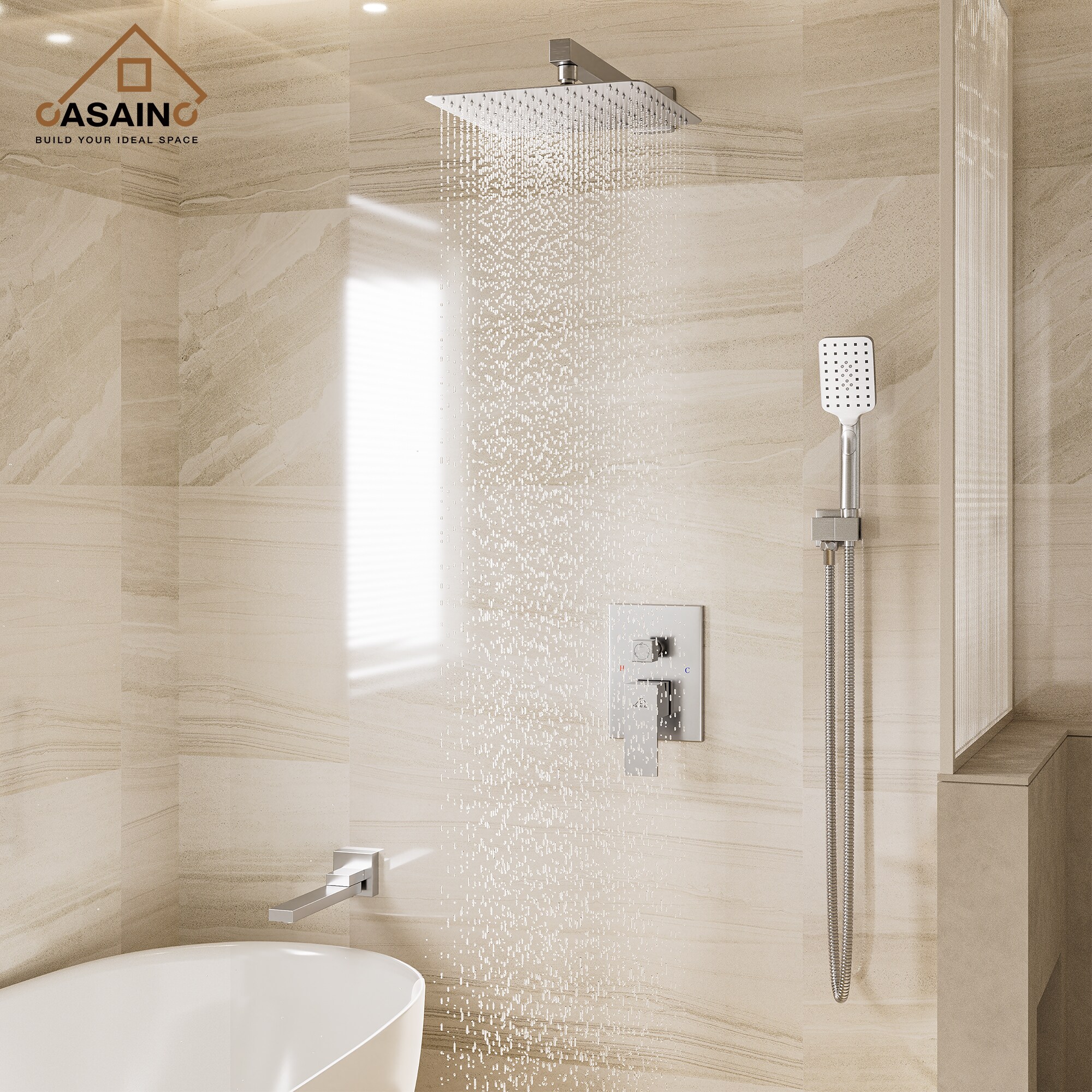 CASAINC WF-W98103BN Showerhead-Bar-Panels - View #5