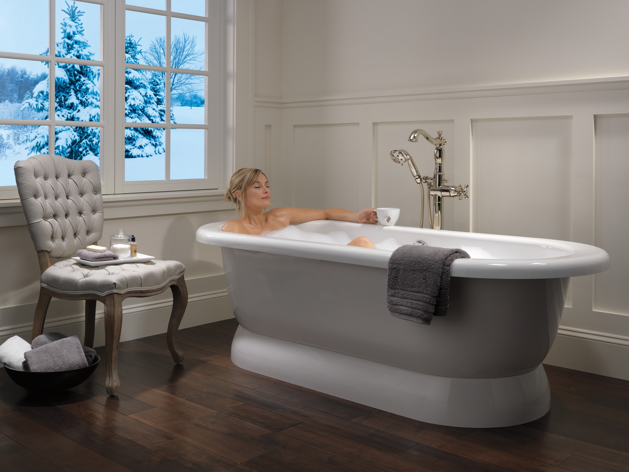 Delta T4797-PNFL-LHP Roman-Tub-Faucets - View #11
