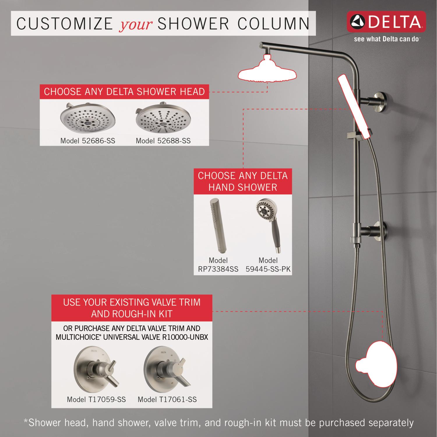 Delta 58820-SS Bath-Shower-Facc - View #5