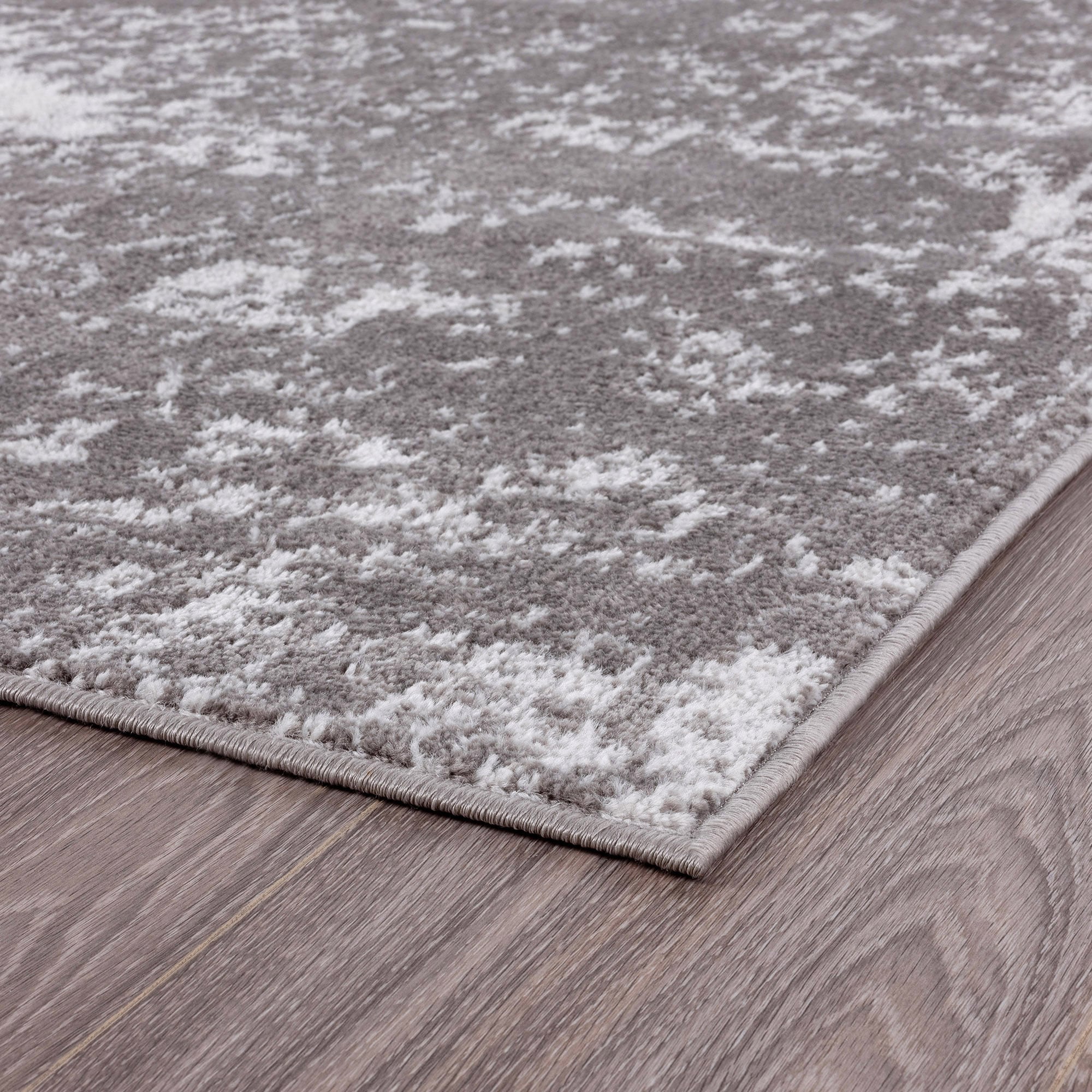 Tayse Nexus 2 X 8 (ft) Gray Indoor Runner Rug in the Rugs 