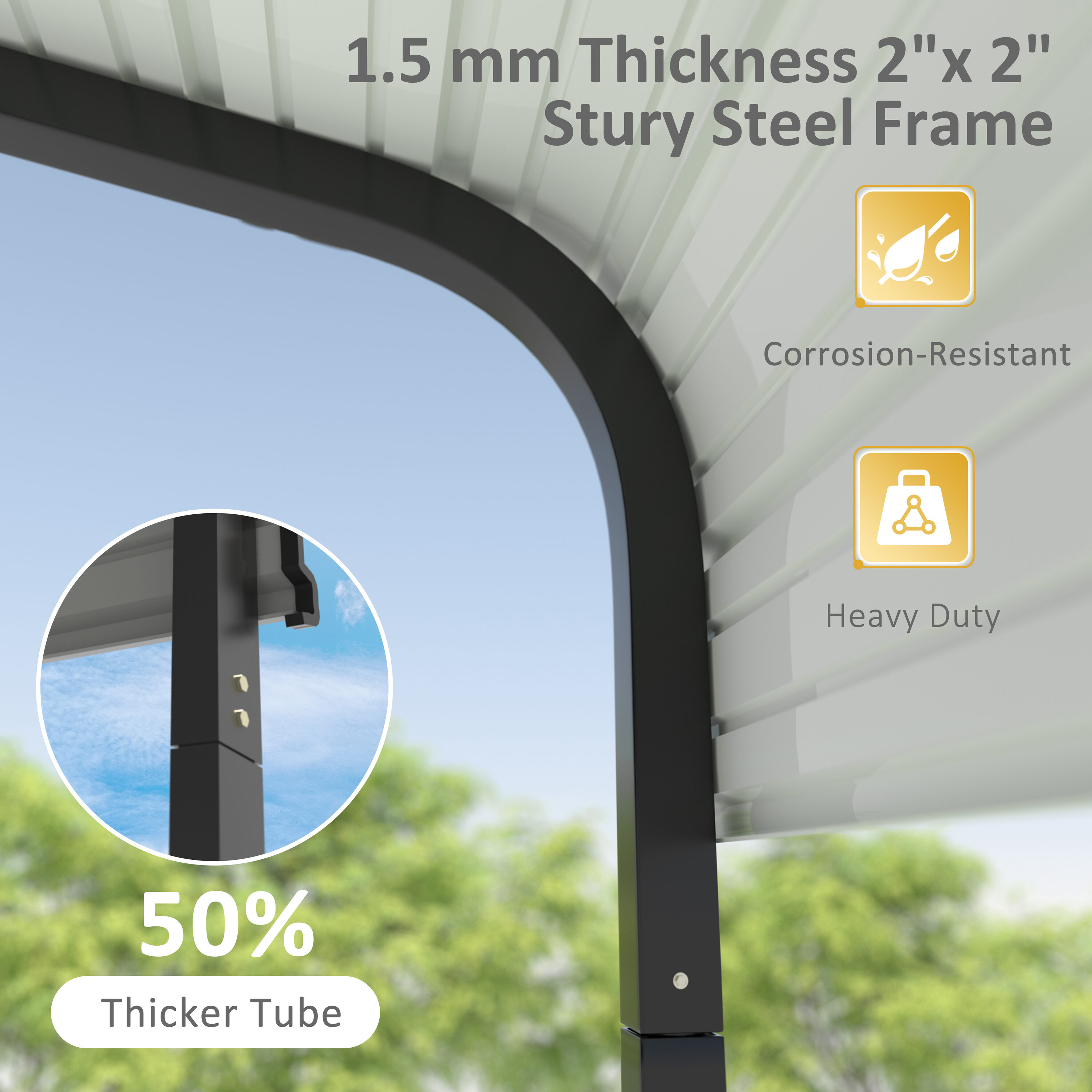VEIKOUS PG0216-01-01 Carport-Covers - View #5