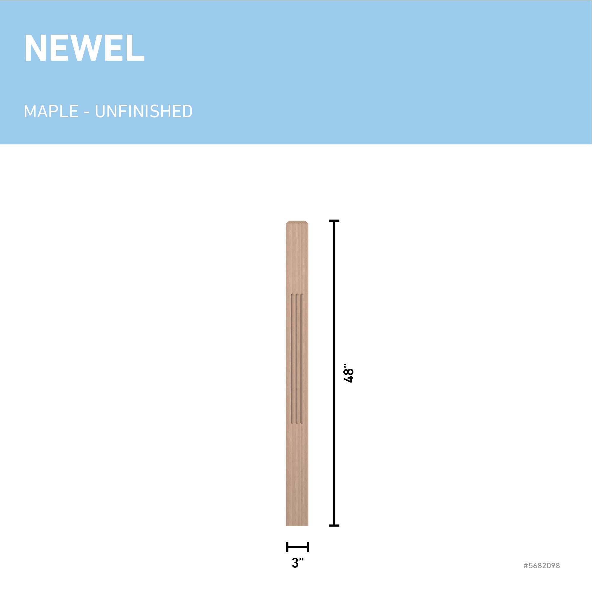 L.J. Smith Stair Systems LJF-4110-M Interior-Stairpart-Newel-Posts - View #3