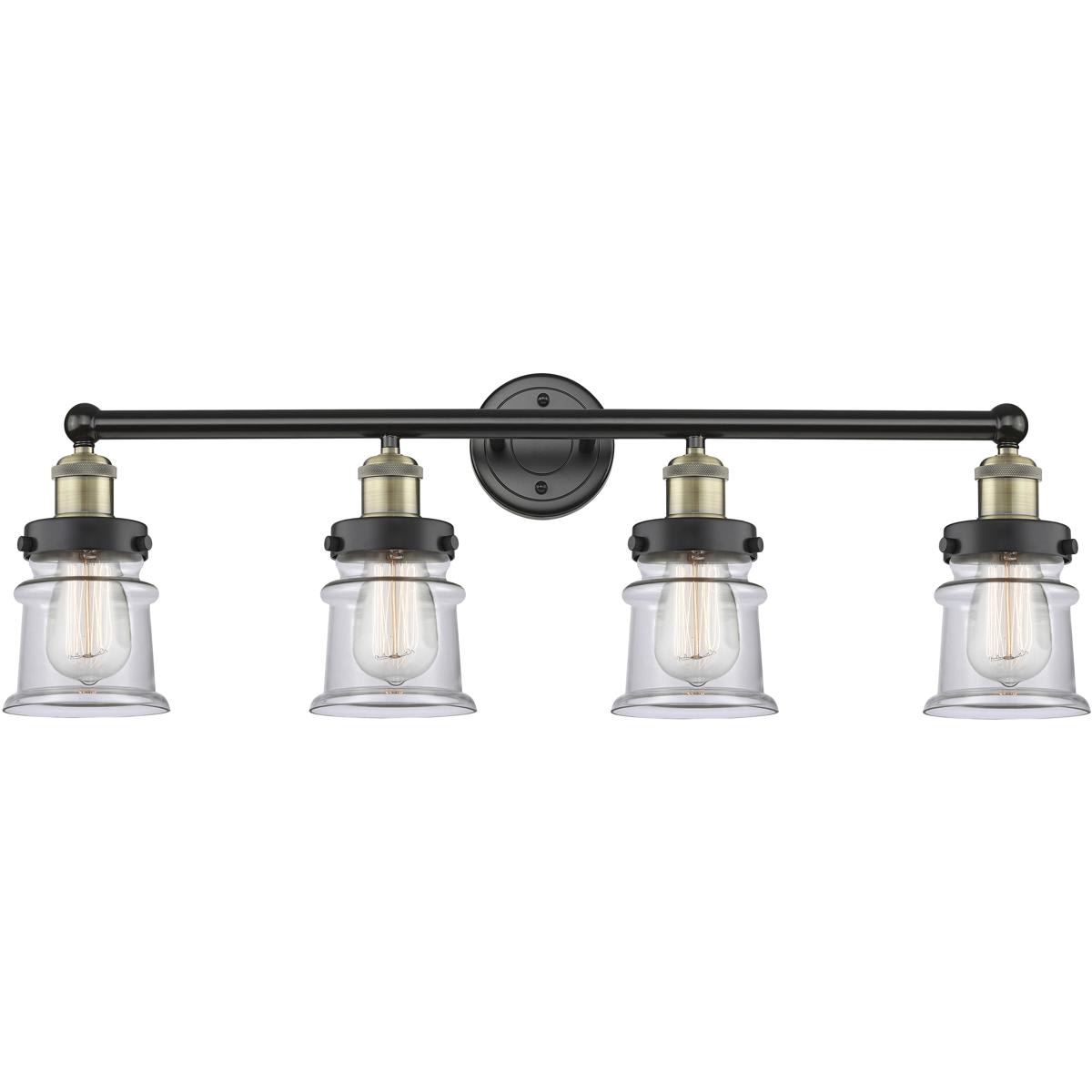 Innovations Lighting - 616-4W-BAB-G182S Canton Bathroom Vanity Light Black Antique Brass