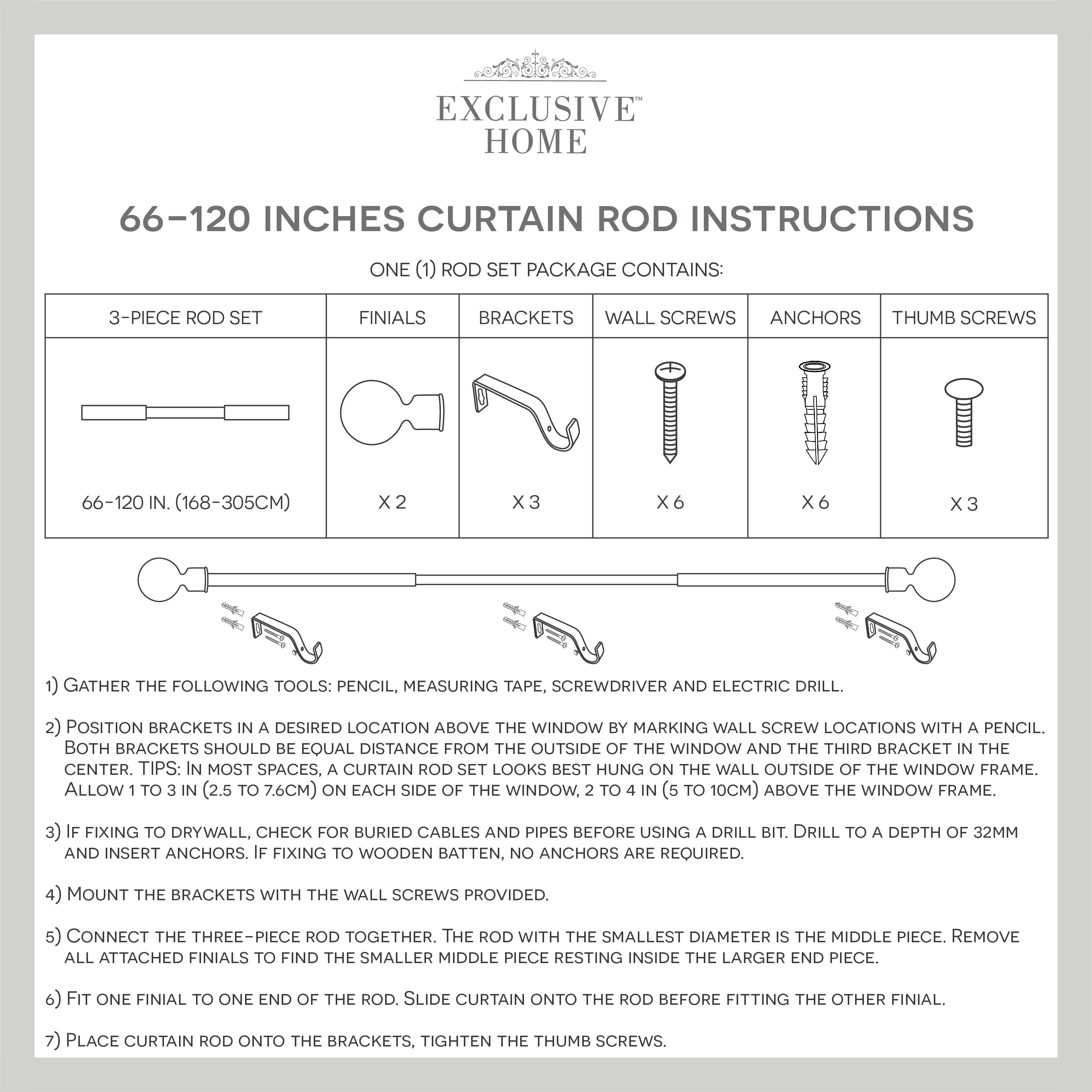 Exclusive Home RD014856DSEHB1 A150 Curtain-Rods - View #7