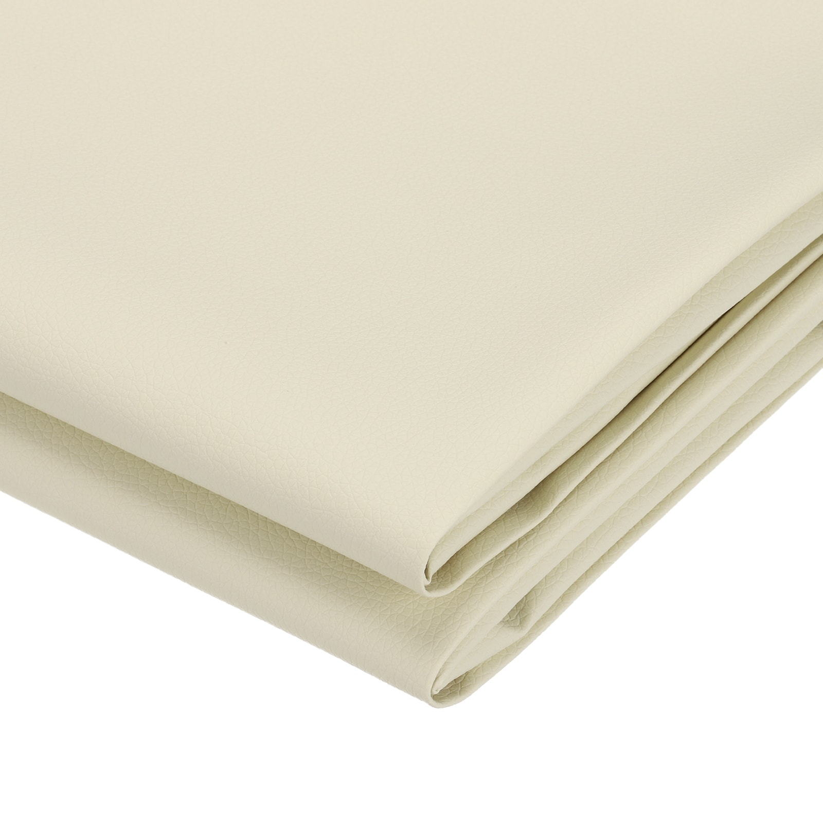 PATIKIL 63x39.4in Faux Leather Sheets Faux Leather Fabric Sheets Vinyl Fabric Synthetic Soft Waterproof PVC for Replacement Upholstery Car Furniture Sofa Boat Marine Beige White