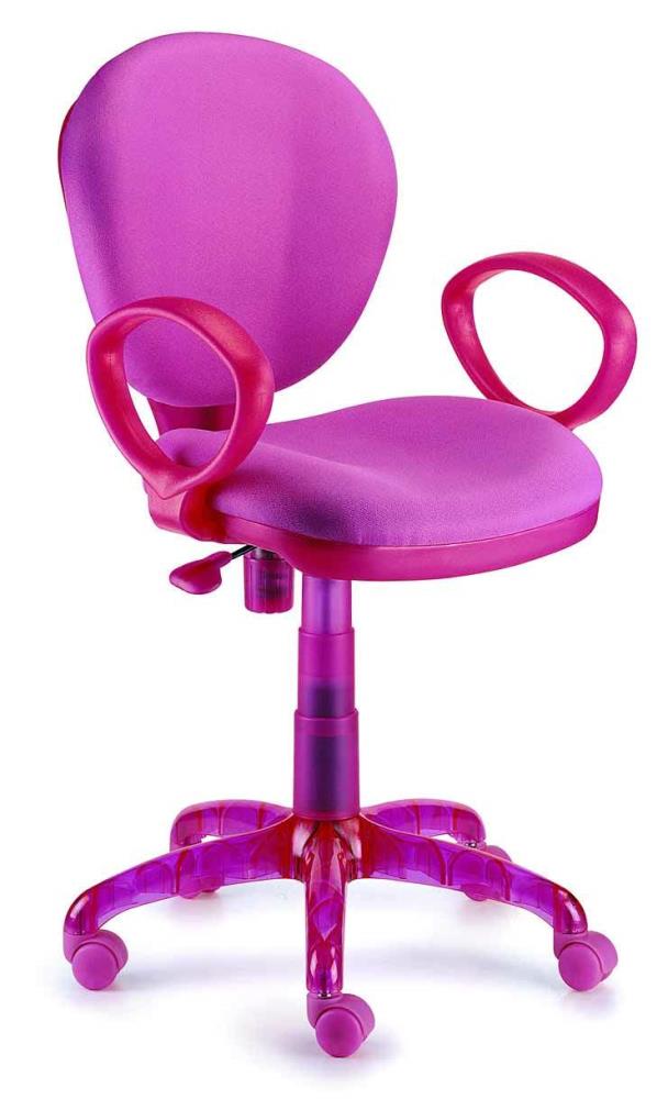 New Spec NK37310 Pink Transitional Adjustable Height Swivel Upholstered Task Chair