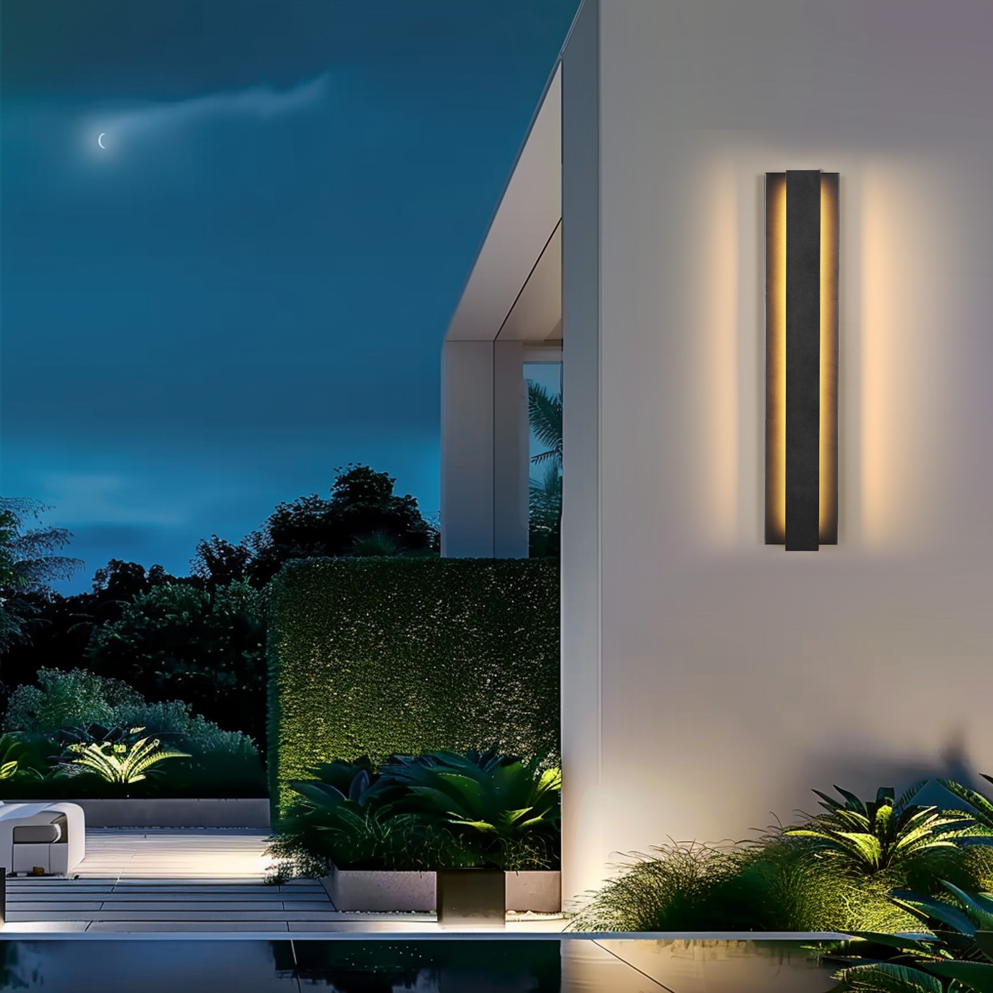 LamQee 06FTL0277CBK Outdoor-Wall-Lighting - View #8