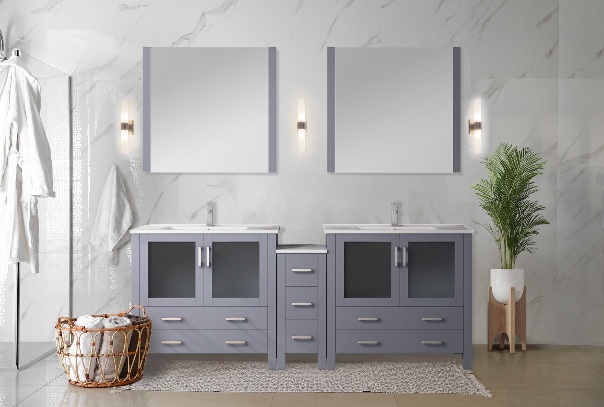 Lexora LV341884SBESM22 Bath-Vanity-Combo - View #3