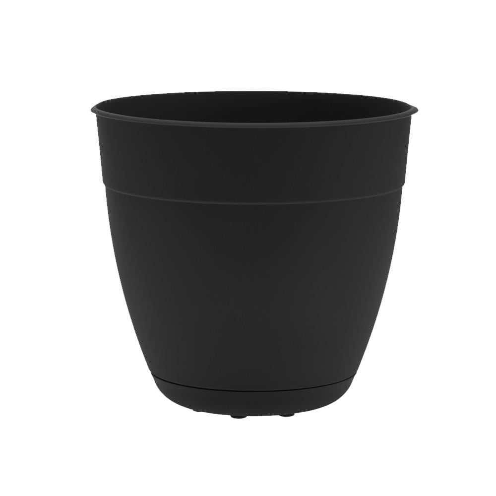 Bloem 12-in W x 11.25-in H Black Recycled Plastic Traditional Indoor ...