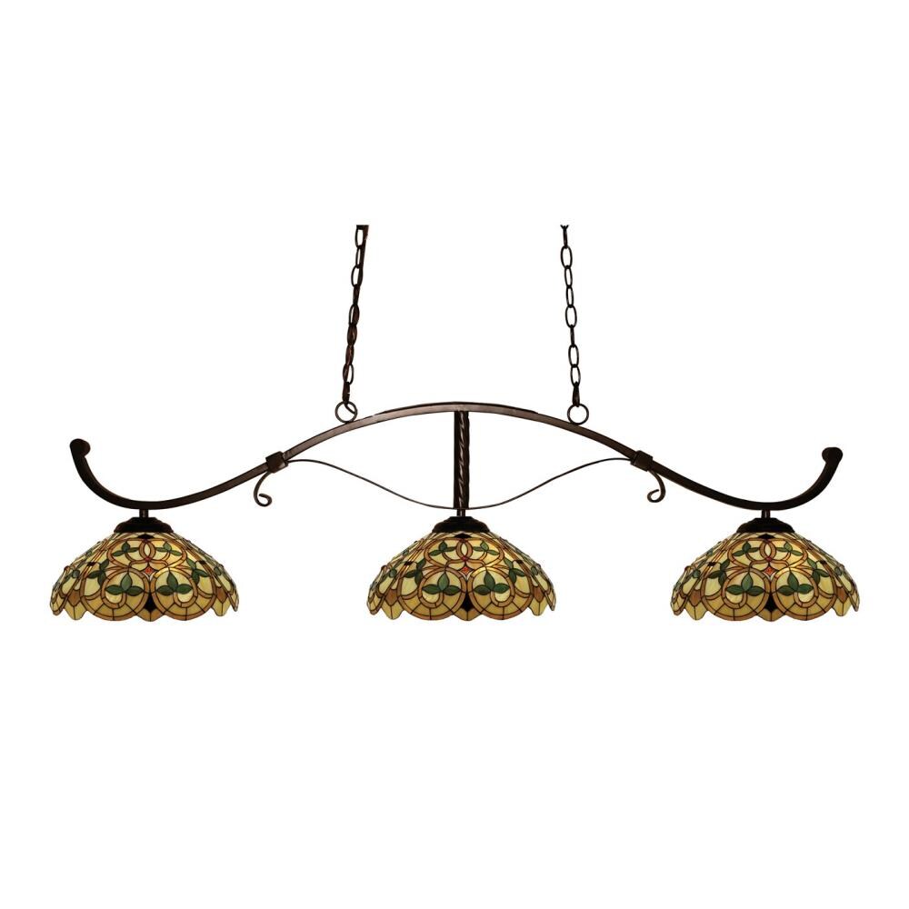 Z-Lite 148BRZ-C14 Howler 3-Light Bronze Transitional Kitchen Island Light