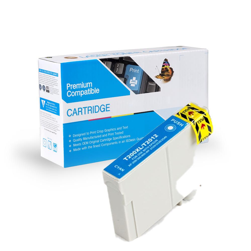 Epson ADBS5207  T200XL220 High Yield Inkjet Cartridges- Cyan for Expression XP200- XP300- XP310- XP400- XP410, WorkForce WF2520 Series- Page Yield 450