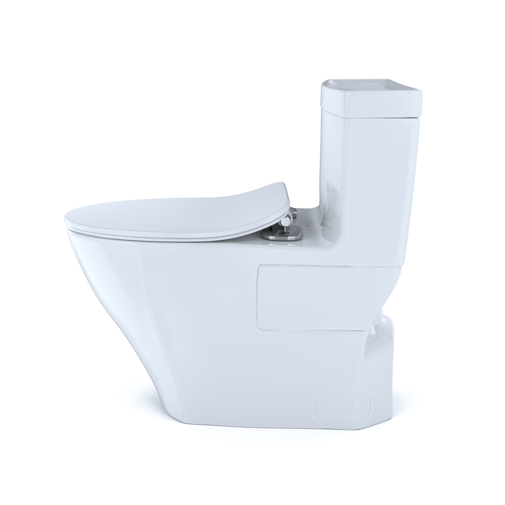 White Elongated One-Piece High Efficiency Toilet