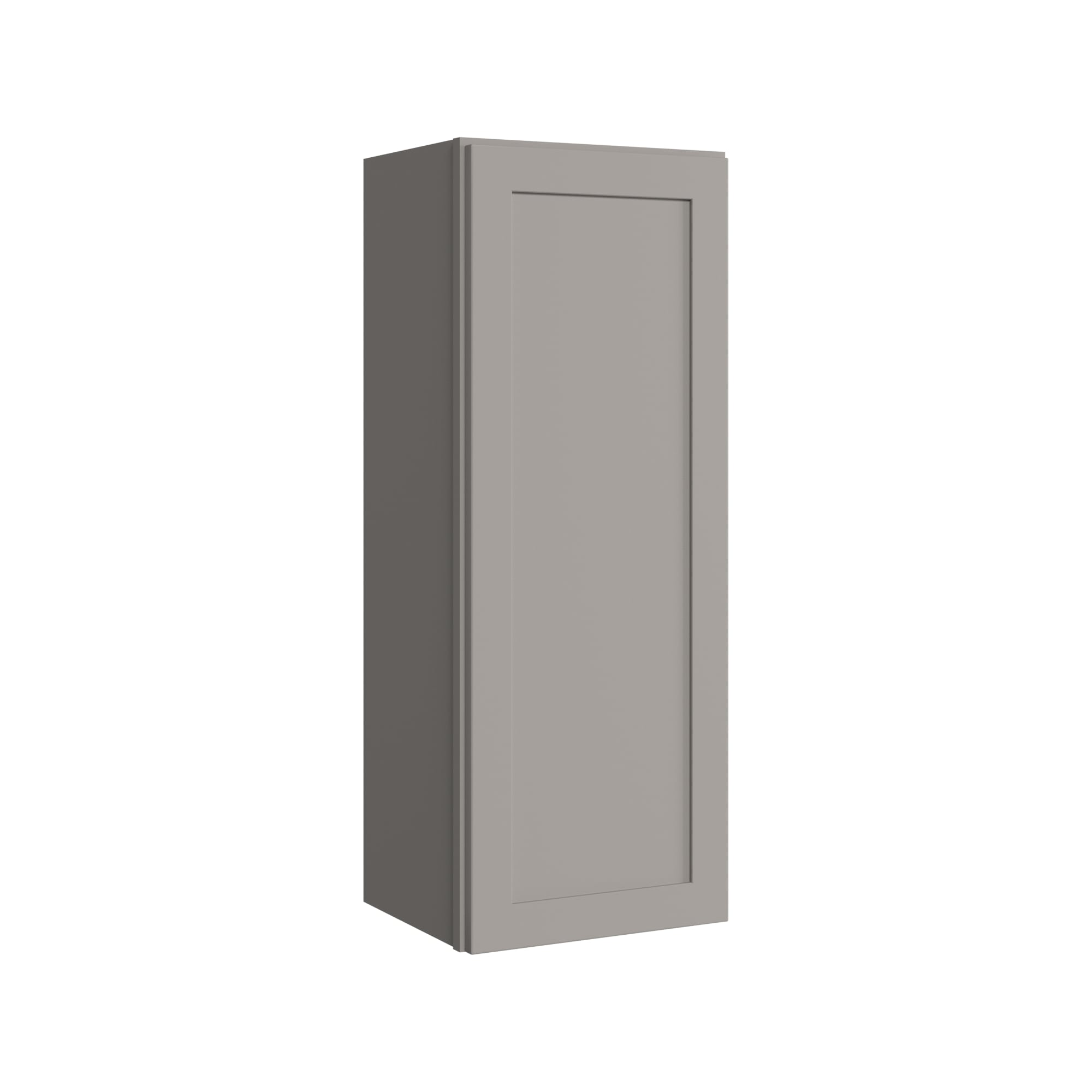 KraftMaid Momentum W1539RG81 Deveron 15-in W x 39-in H x 12-in D Pebble Grey Wall Fully assembled Plywood Cabinet Recessed Panel