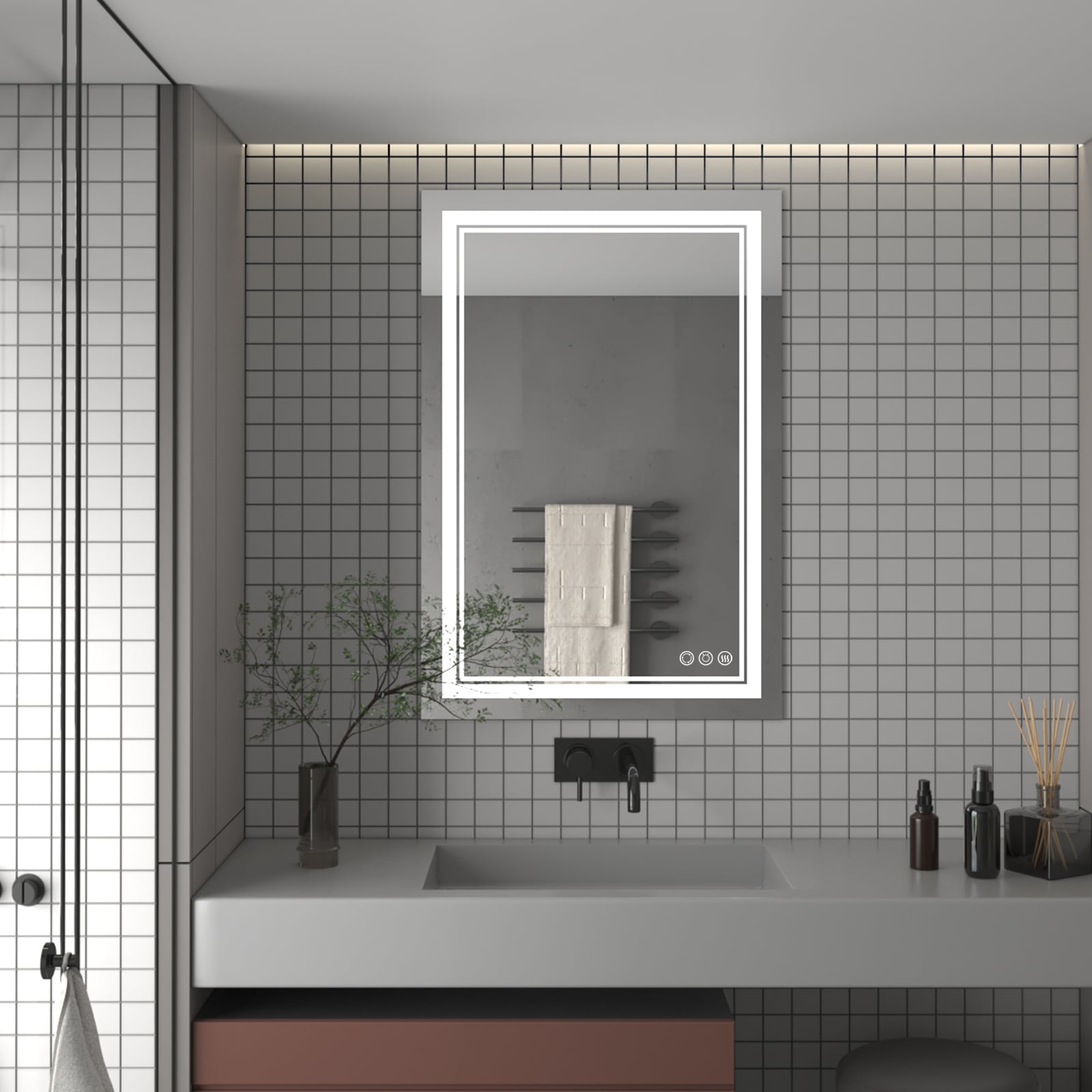 Maxax MXML01-68 Framed-Bath-Mirrors - View #2