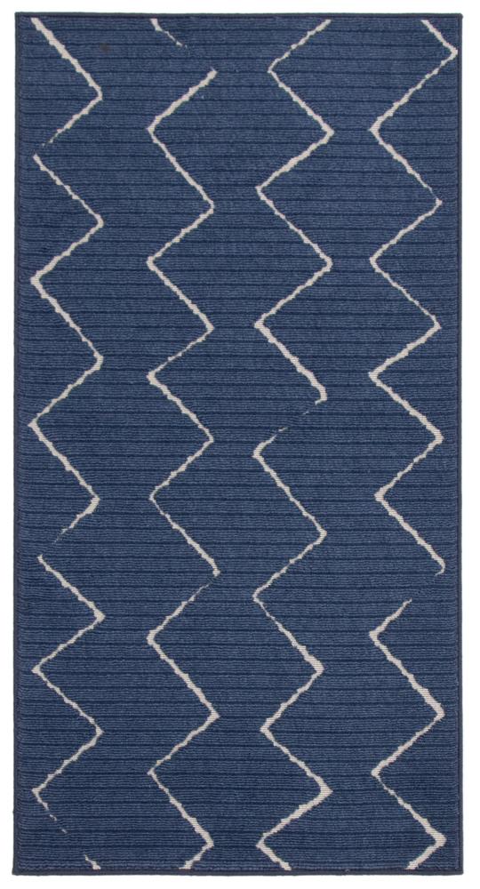 ECARPETGALLERY 351307 Raya 3 x 5 (ft) Polypropylene Blue Rectangular Indoor/Outdoor Abstract Area rug