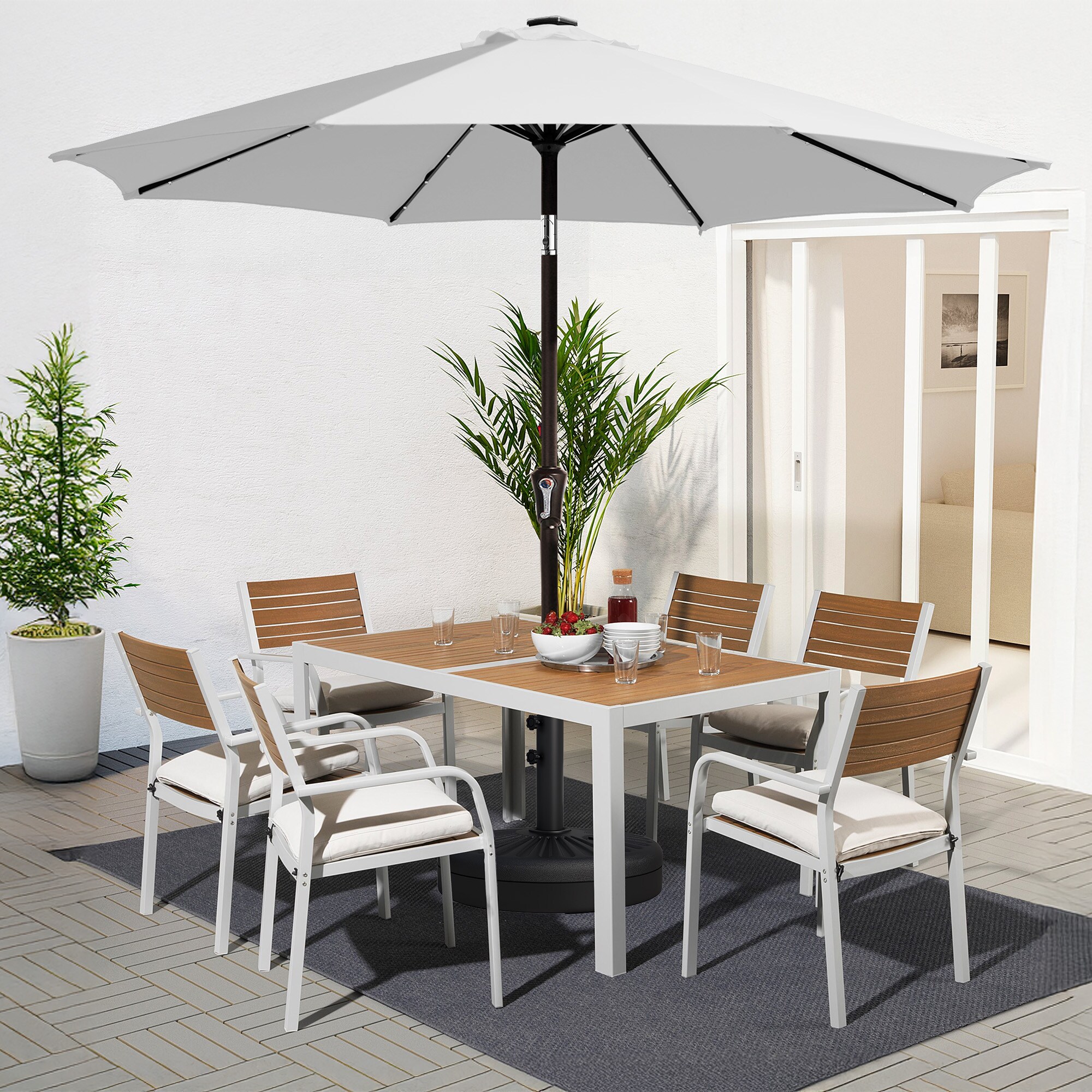 JEAREY JE-QTZZ+DEZ-10FT-BR Umbrellas-2 - View #4