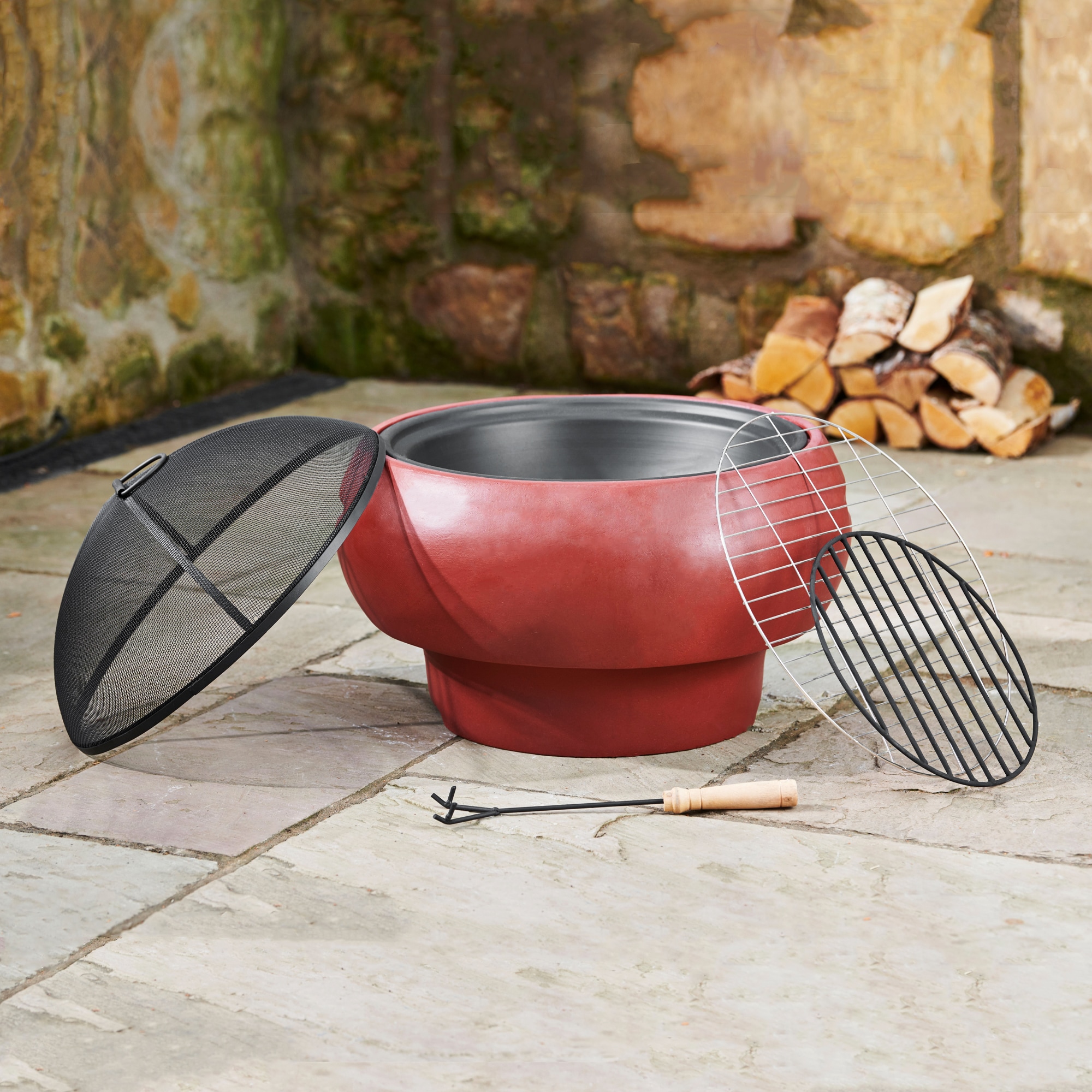 Teamson Home HR17501AC Outdoor-Woodburning-Firepits - View #2