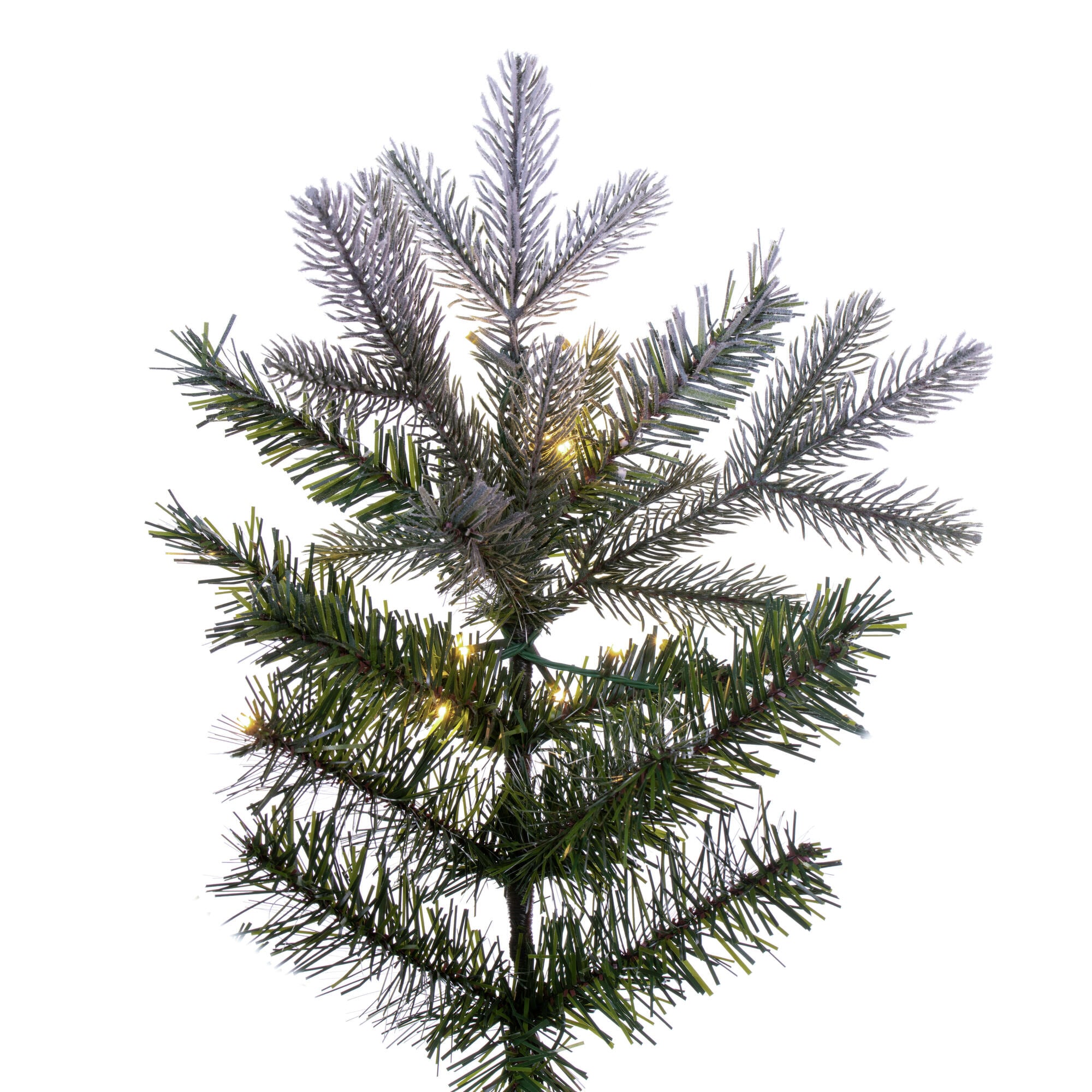 Vickerman 9-ft Fir Pre-lit Slim Artificial Christmas Tree With White ...