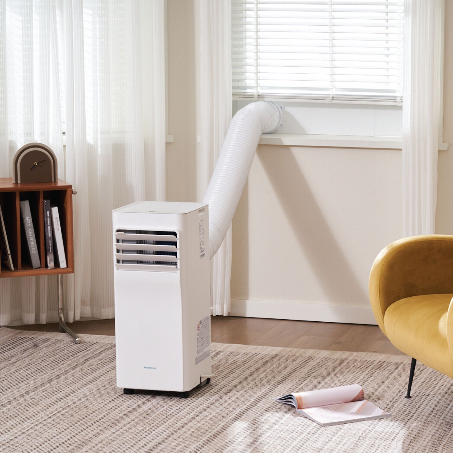 Keystone White Portable Air Conditioner with Remote and Sleep Mode