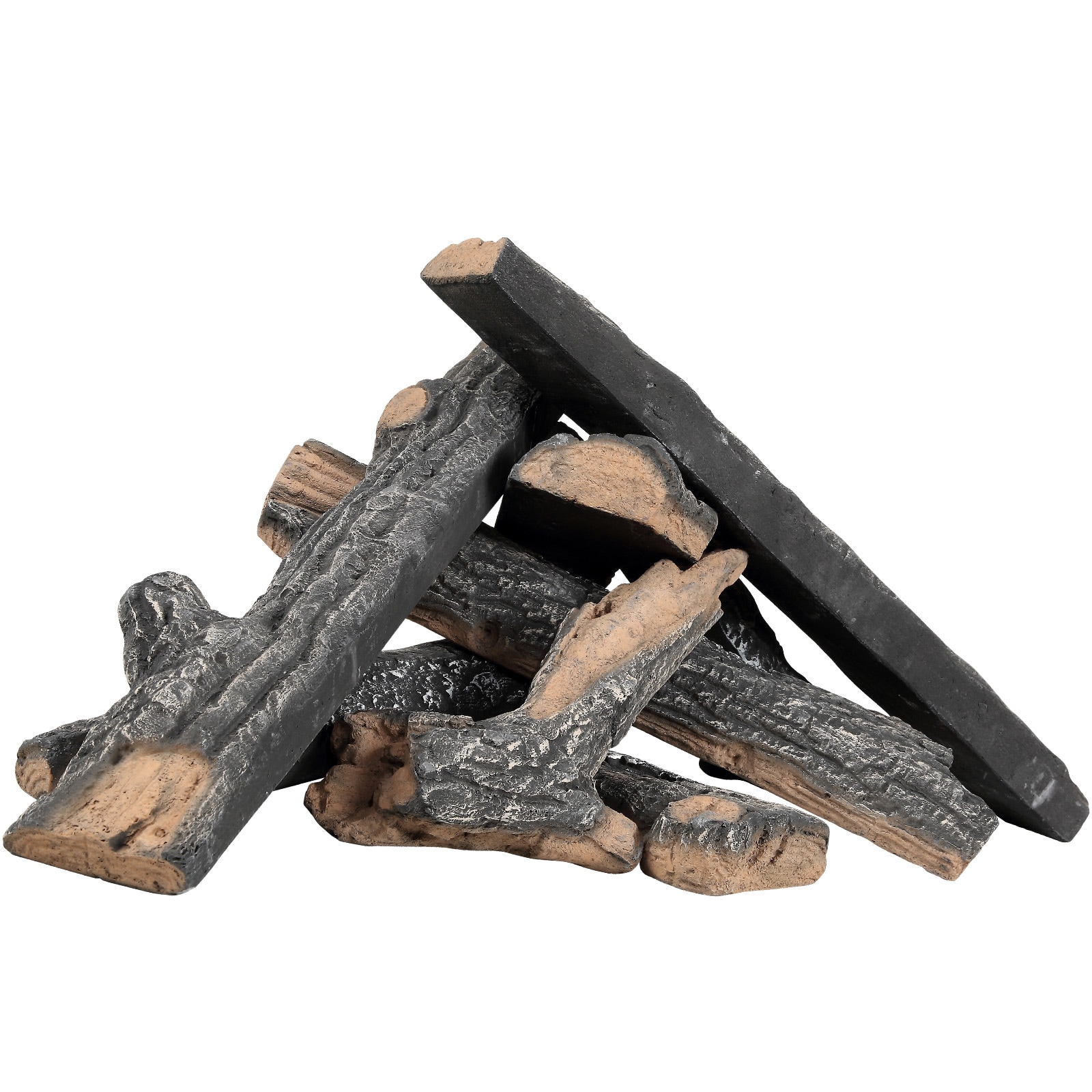 VEVOR TCXWYM8XM000HHC5SV0 Gas Fireplace Ceramic Logs Brown Ceramic Fireplace insulation