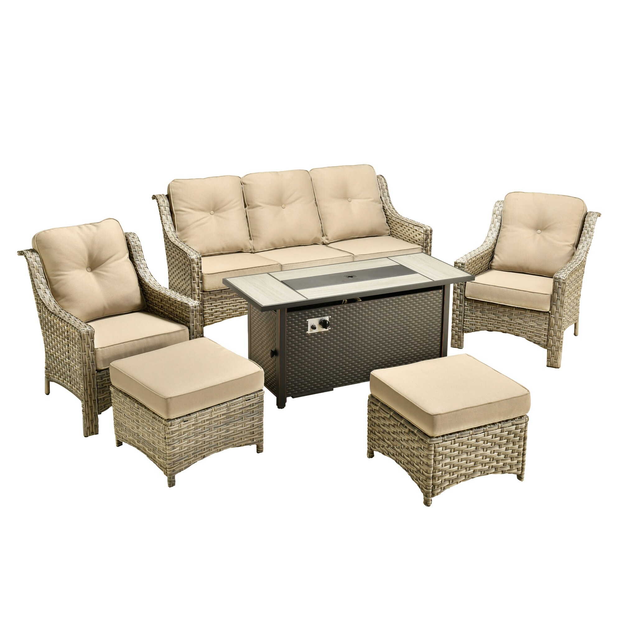 weaxty HMBCFP8503-PAD606 Patio-Conversation-Sets - View #6