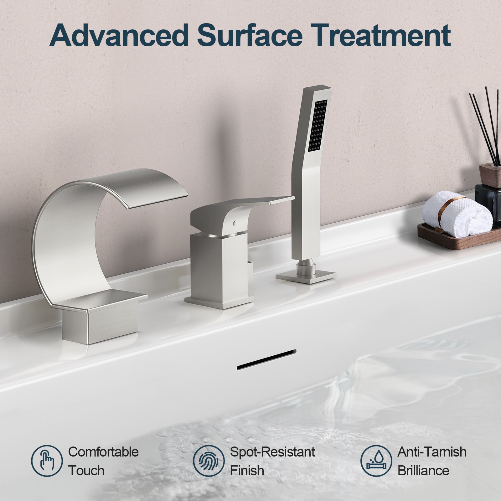 GRANDJOY SFS-1058-BK10 Roman-Tub-Faucets - View #7
