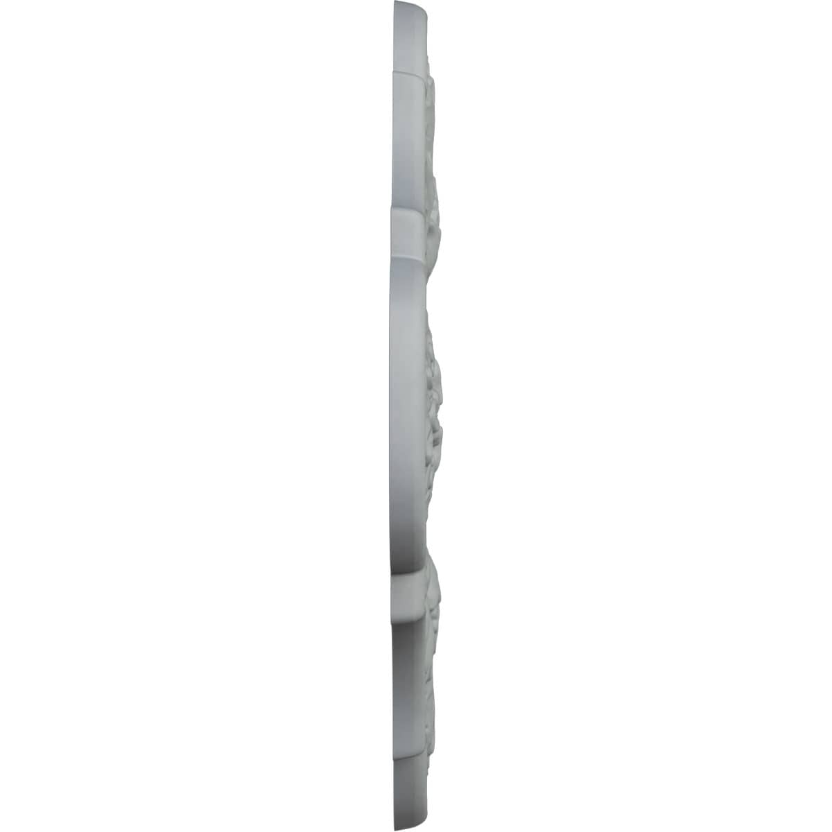 Primed White Polyurethane Peralta Ceiling Medallion, 17.75 Inches